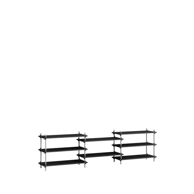 Plank S.65.3.A Zwart/ Roestvrij Staal