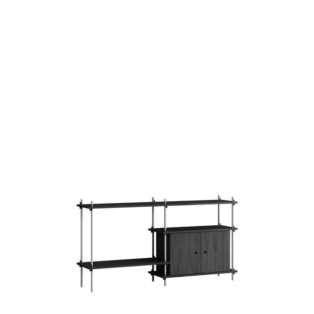 Shelving S.85.2.DC Black/Stainless Steel