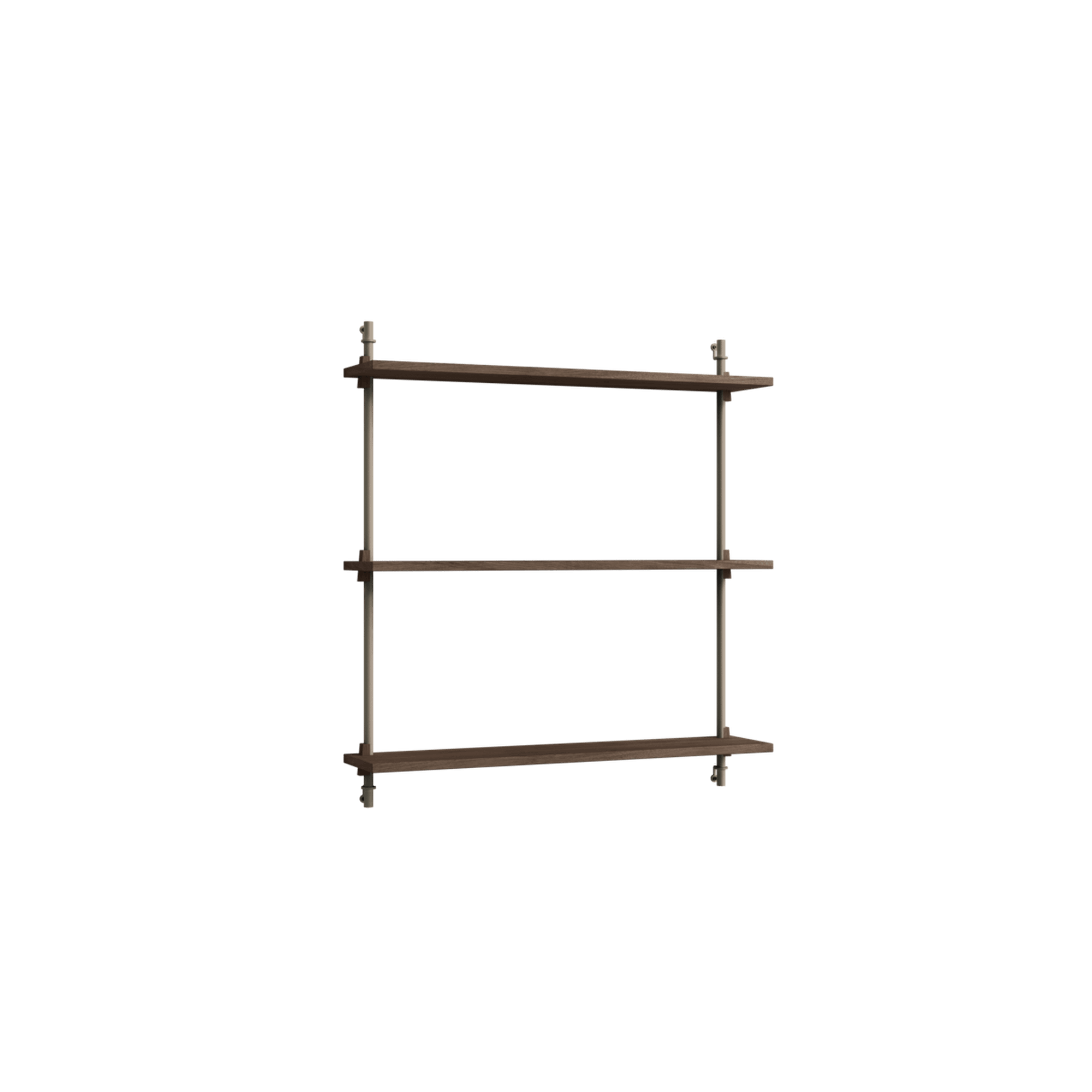 Estante de pared estándar Moebe Roble ahumado/Gris cálido