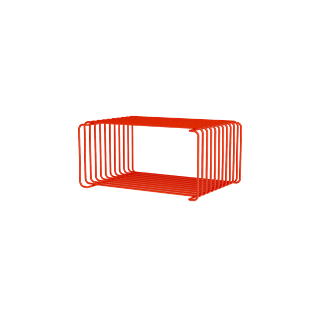 Panton Wire Halfhoge Plankkast 145-Rosehip 17,2 cm x 25,7 cm