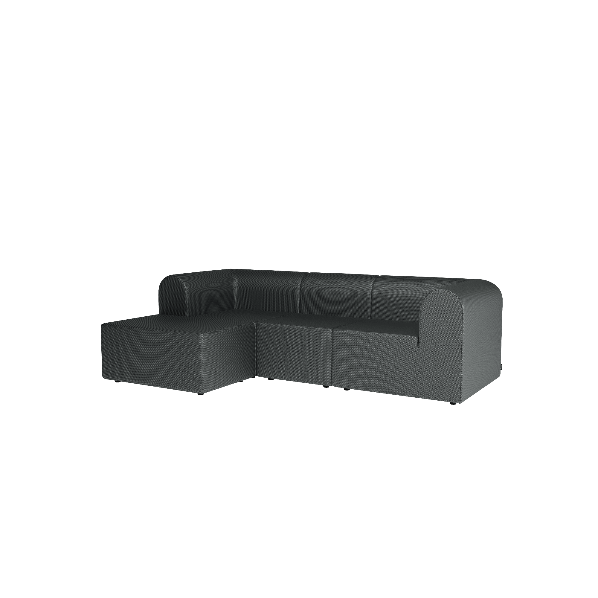 Montana Paradigm 3-seters sofa med puff venstre H166-Hallingdal166