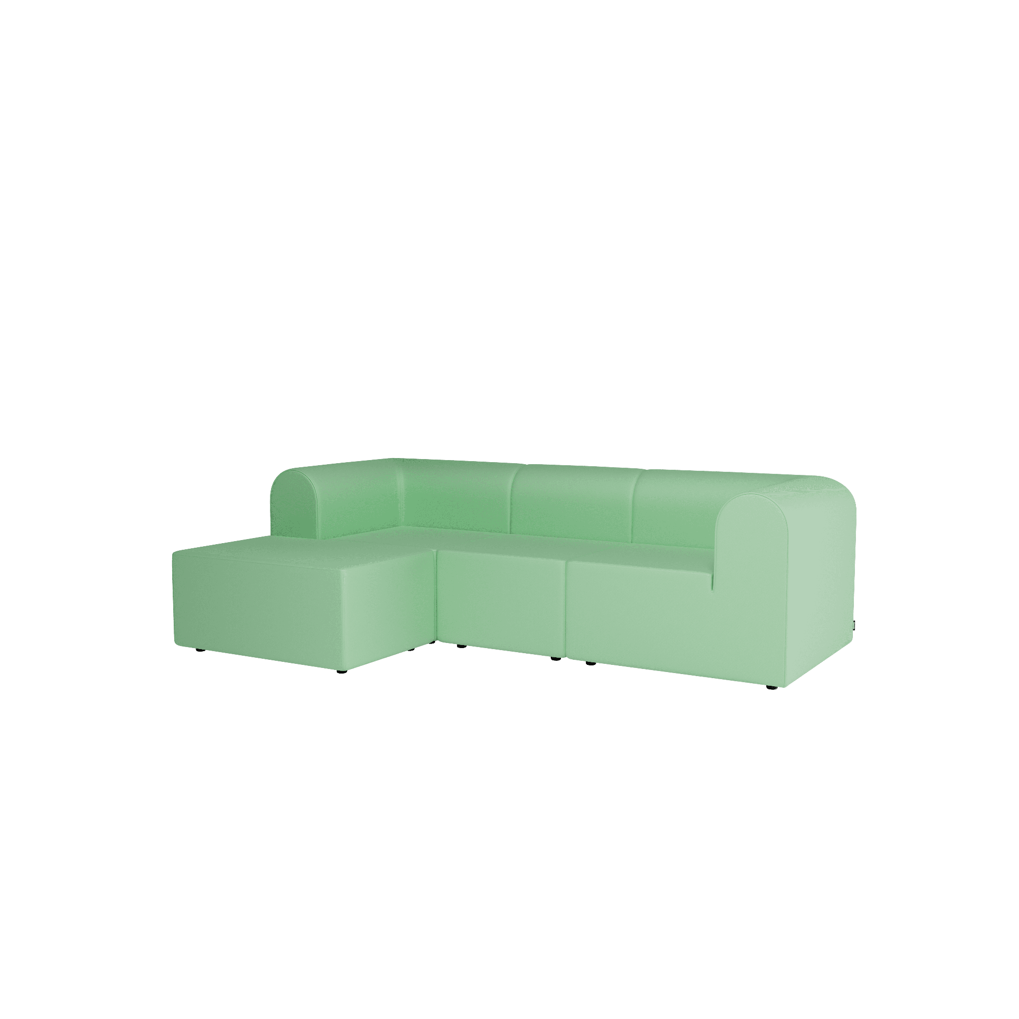 Montana Paradigm 3-seters sofa med puff venstre HE0912-Hero912