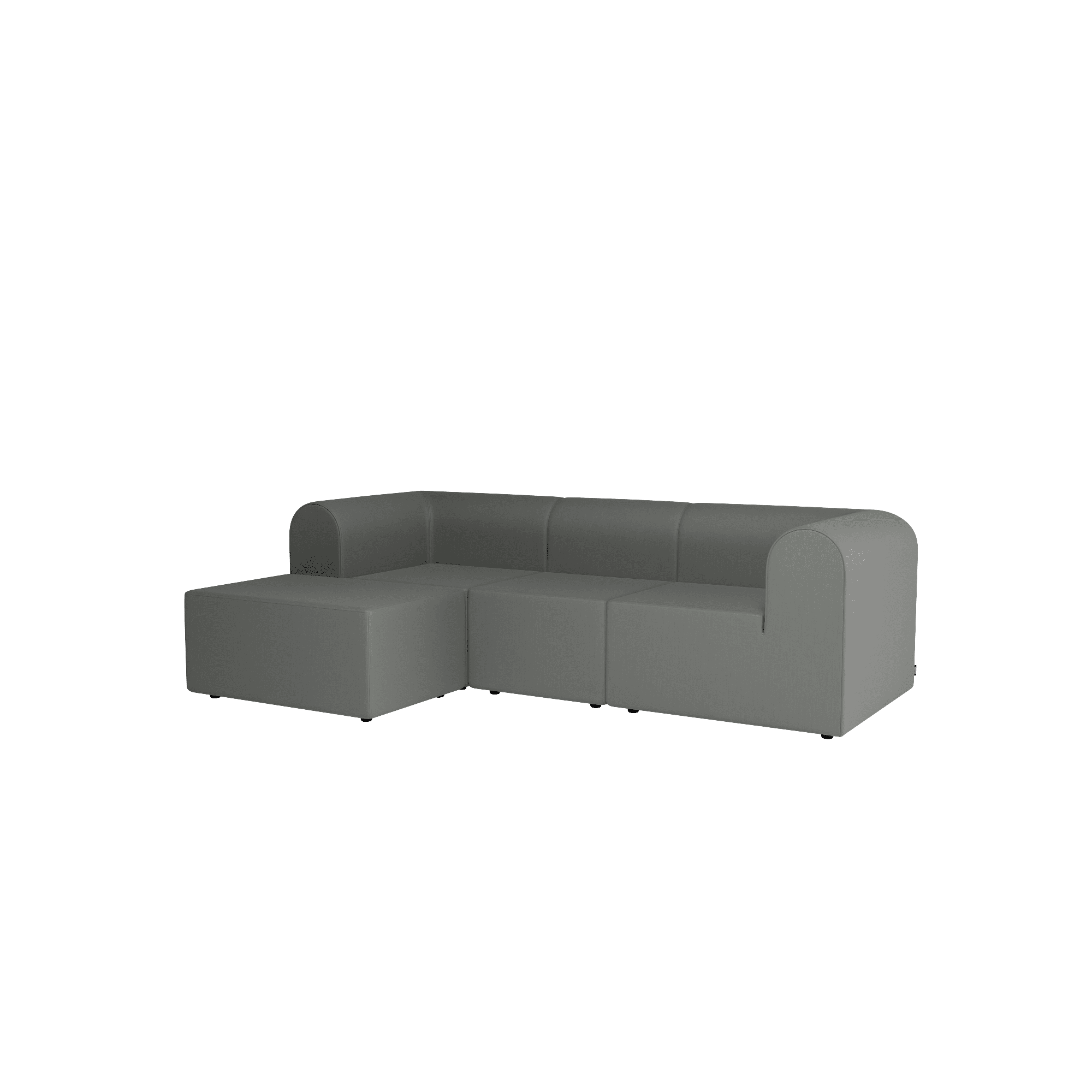 Montana Paradigm 3-Seater Sofa With Pouf Left R123-Remix123
