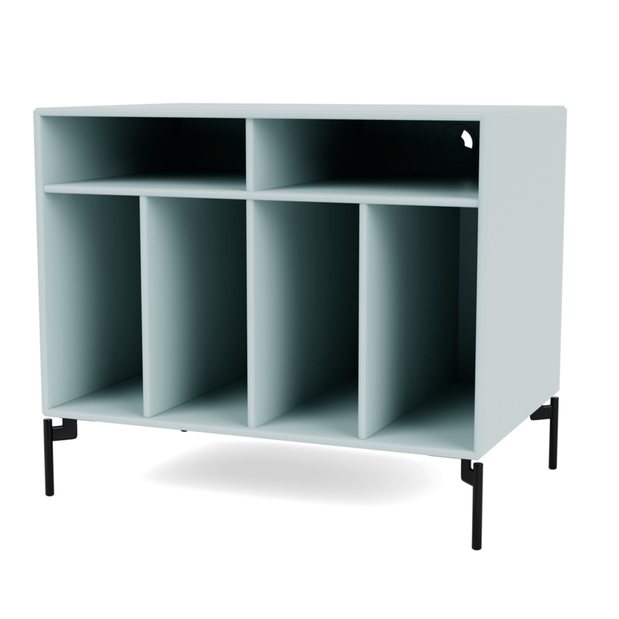 Montana SPIN I Vinyl Bookcase 148-Flint/03- Black