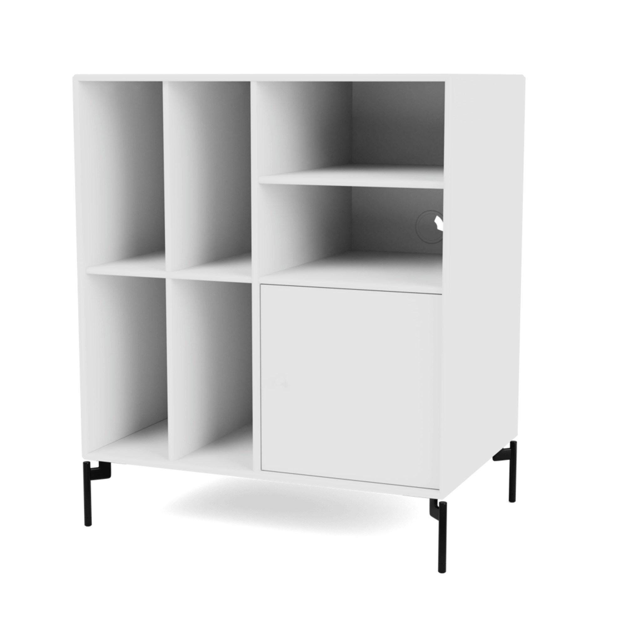 Montana SPIN II Vinyl Bookcase 101-NewWhite/03- Black