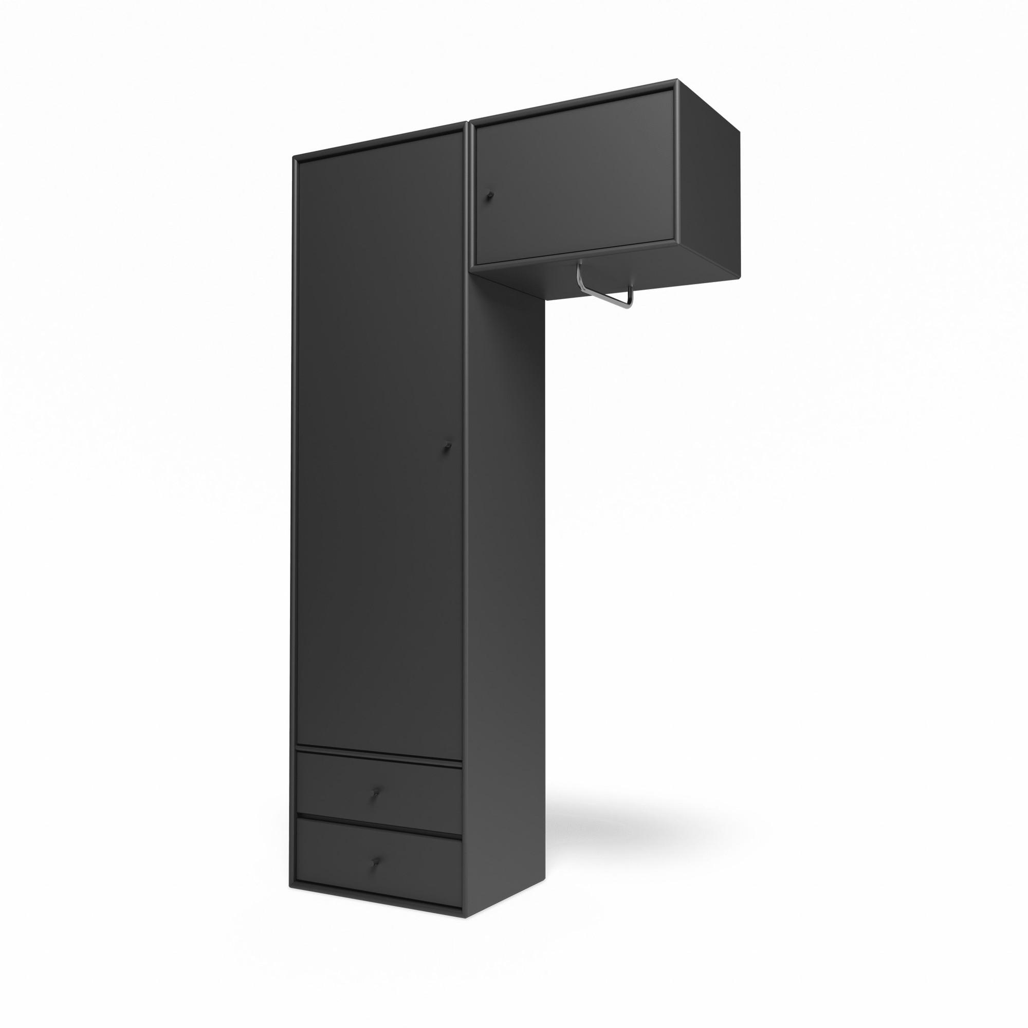 Montana Selection Attire II Garderobeskab Med Ophæng 04-Anthracite