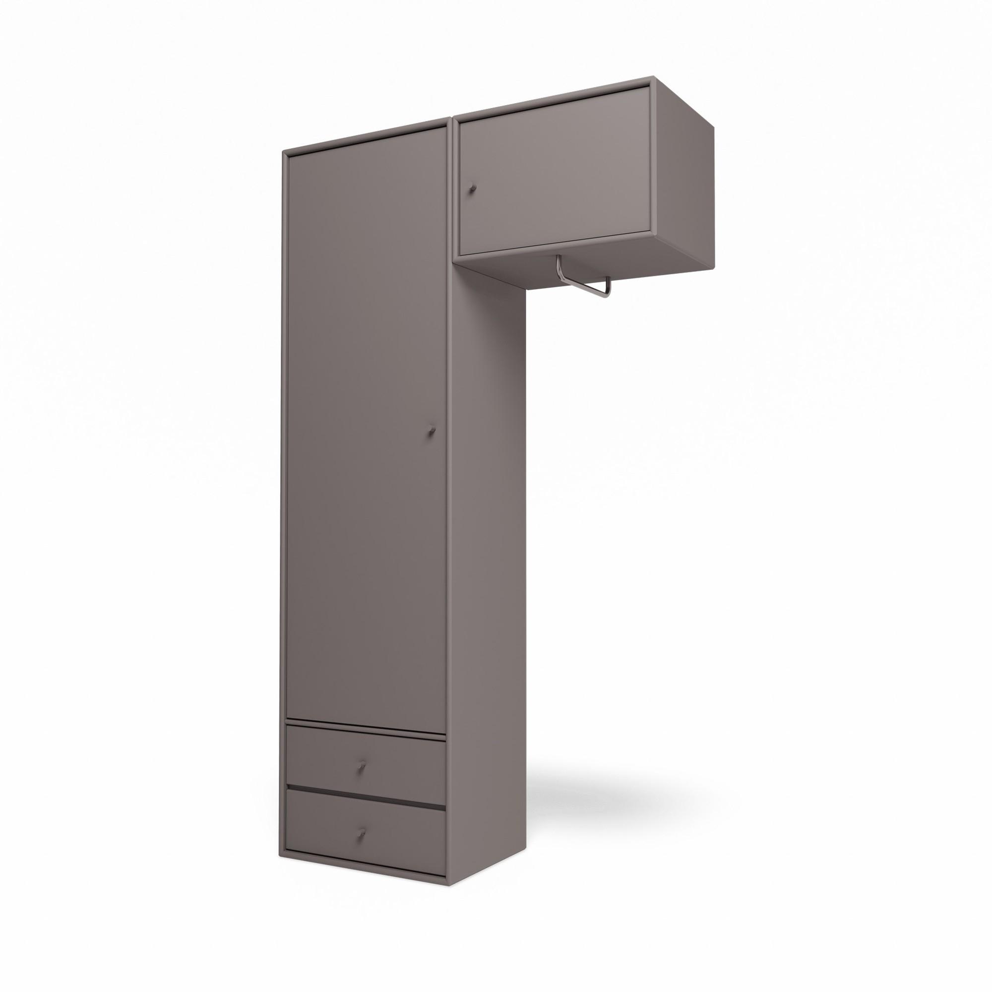 Montana Selection Attire II Garderobeskab Med Ophæng 35-Coffee