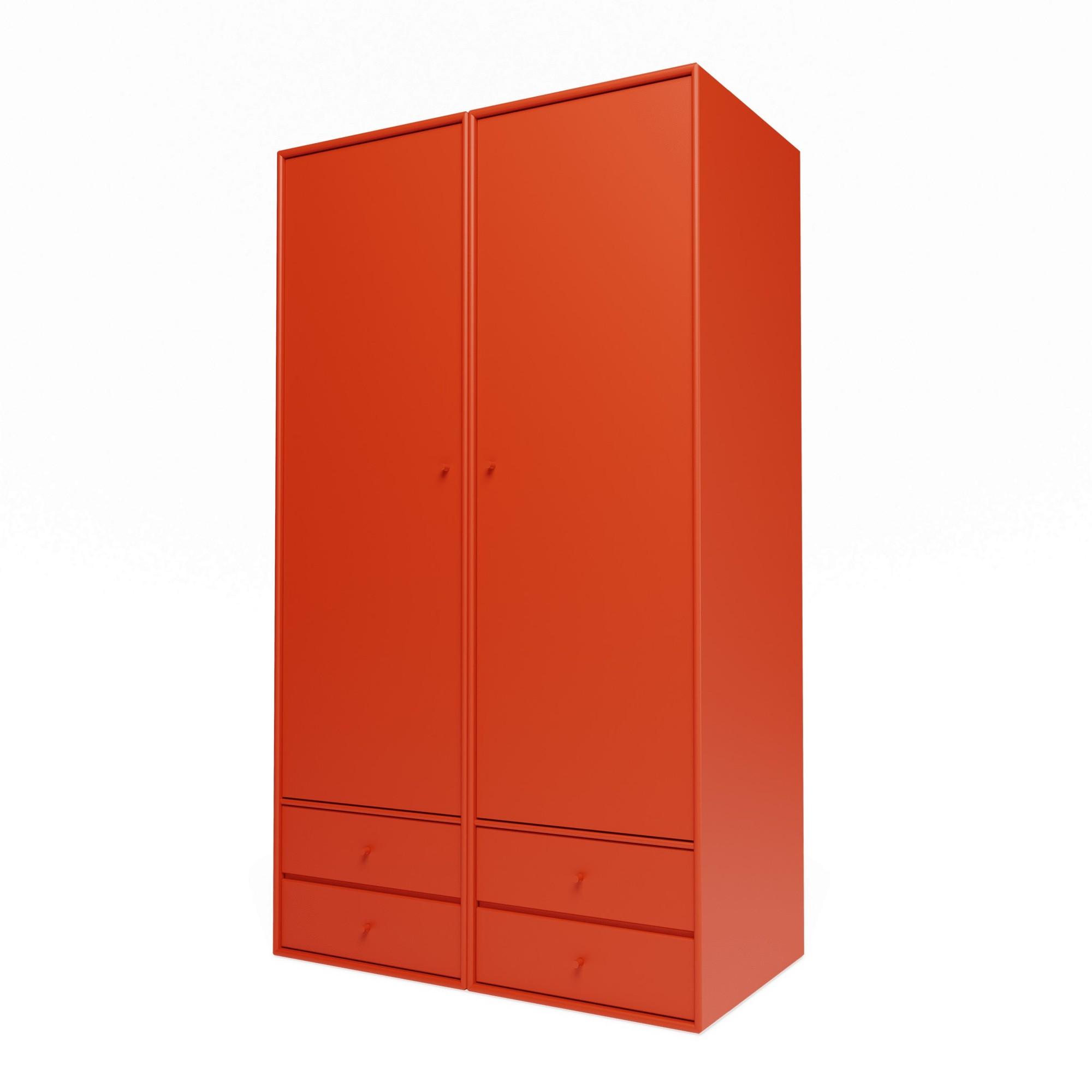 Armoire Montana Selection Attire III avec porte ouverte 145-Rosehip