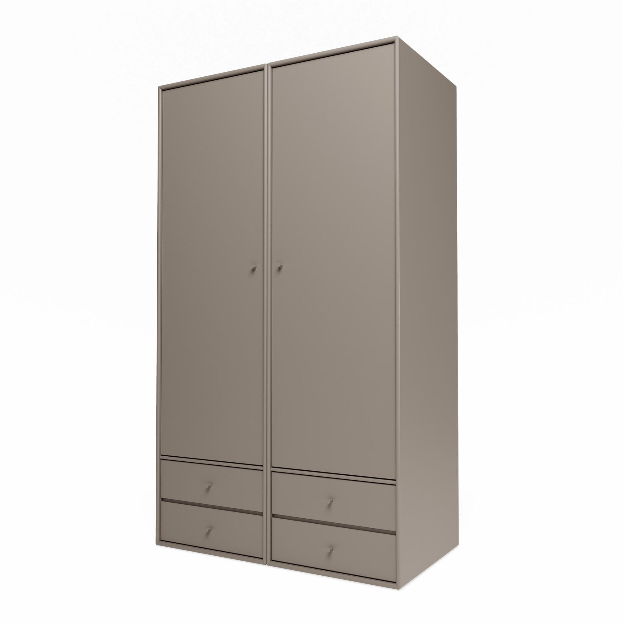 Armoire Montana Selection Attire III avec porte ouverte 141-Truffle