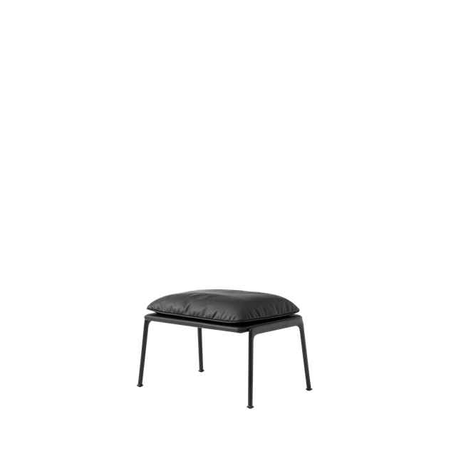 Muno LN20 Footstool Warm Black/Noble Leather Black