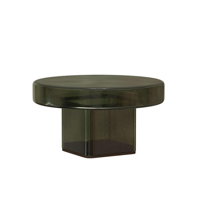 NORR11 Naked Sofabord H30 Flaskegrøn/Glas