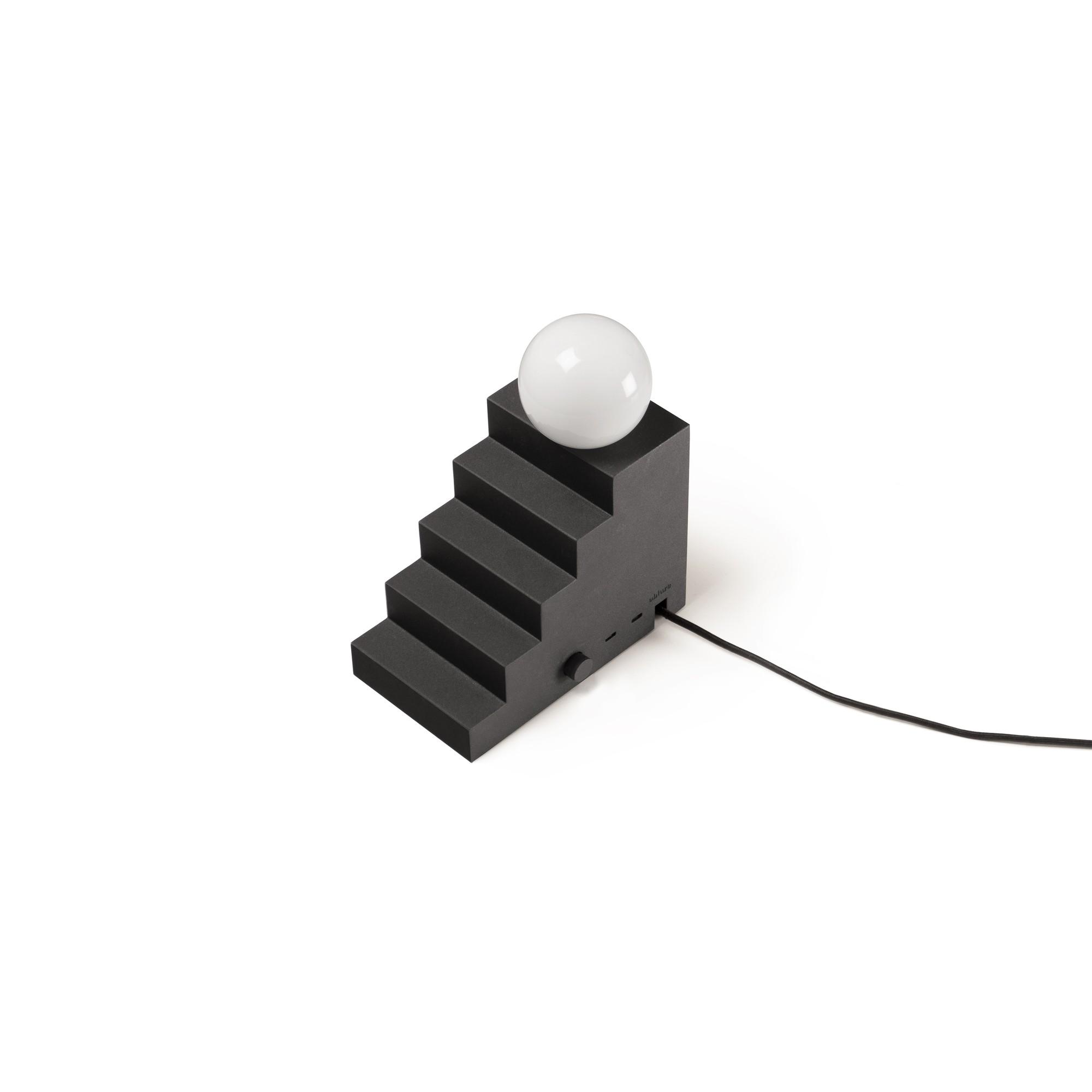Lámpara de Mesa Oblure Stair V2 Negro