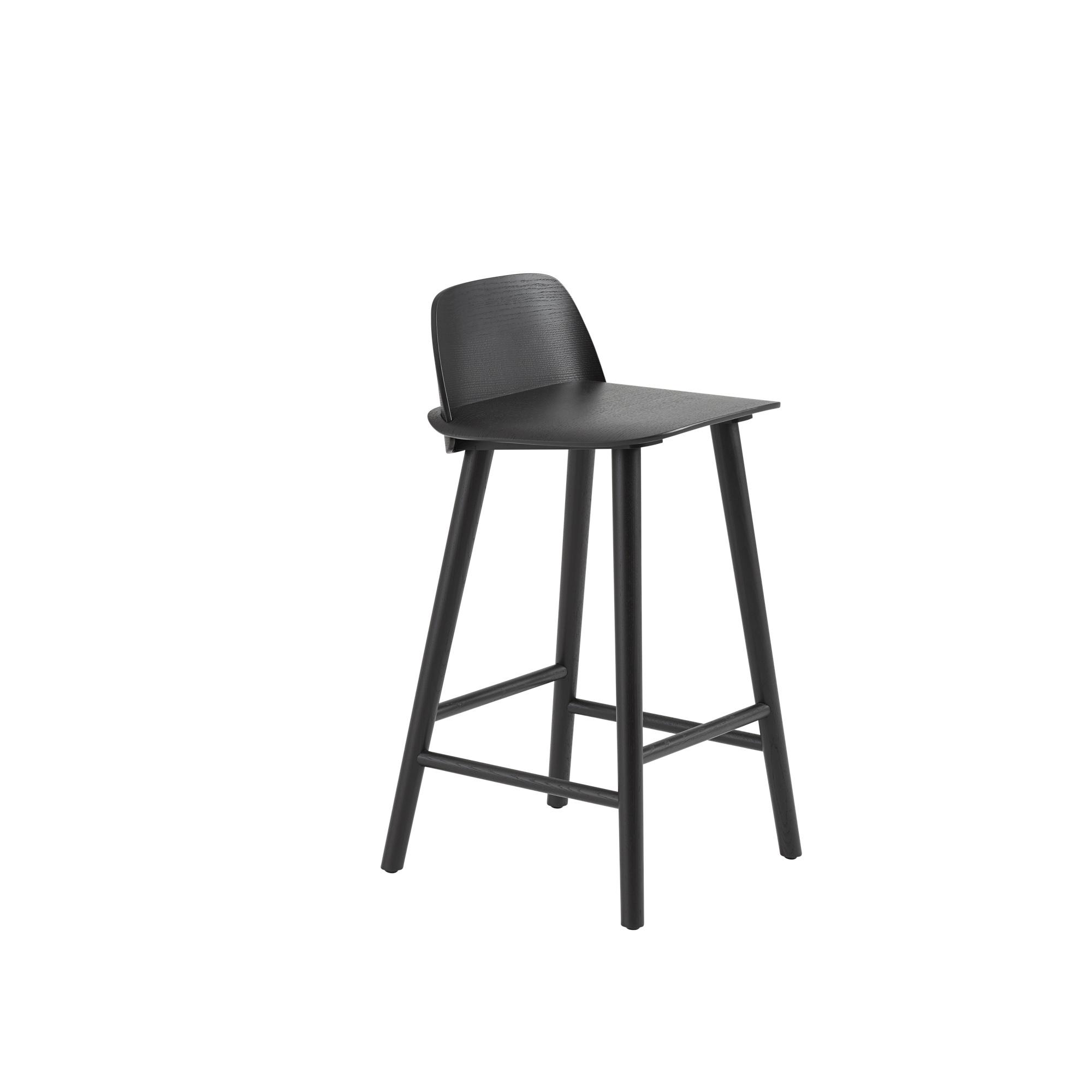 Muuto Nerd Bar Stool Black H65