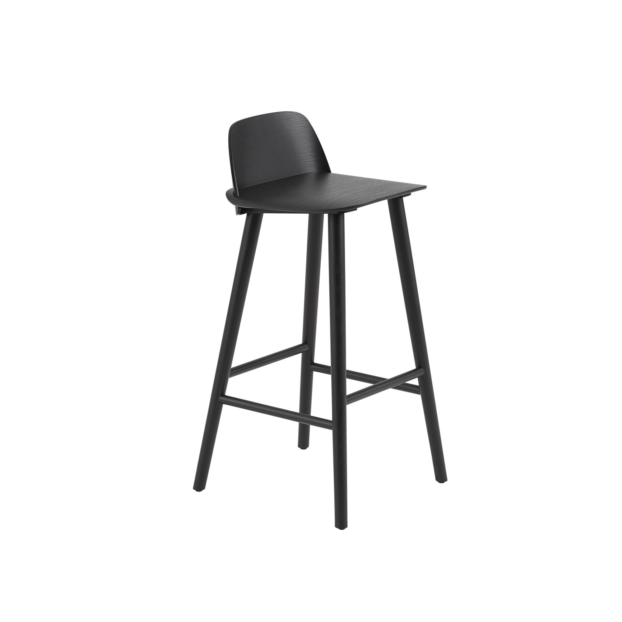 Muuto Nerd Bar Stool Black H75