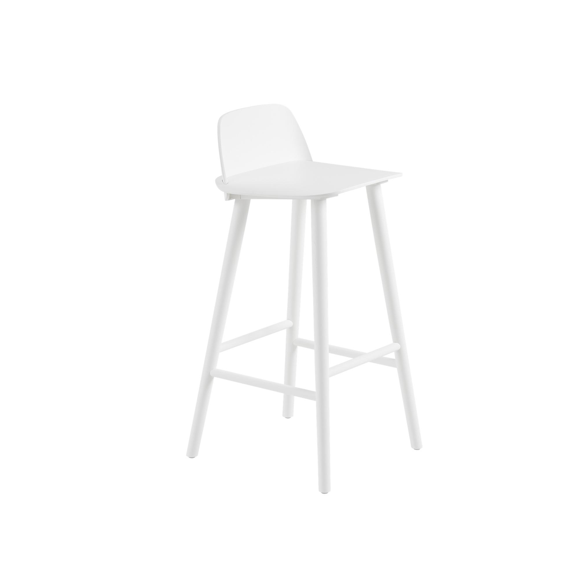 Muuto Nerd Barstol Hvid H75