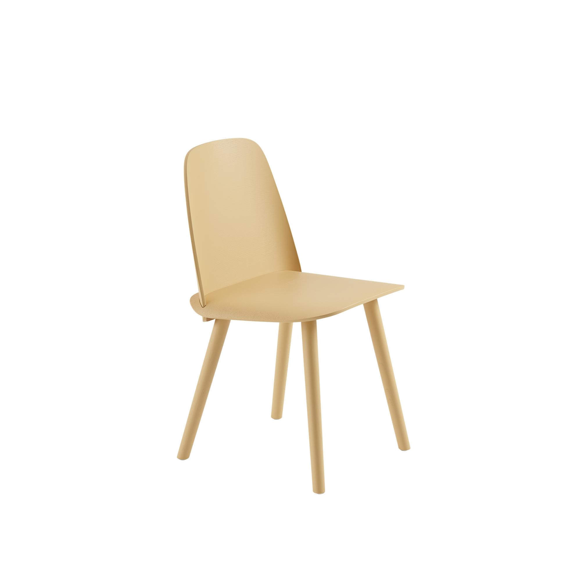 Muuto Nerd Spisebordsstol Sand Gul