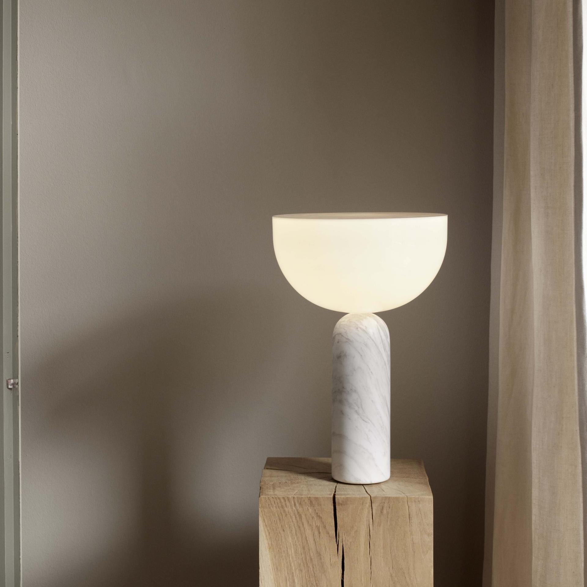 NEW WORKS Kizu Table Lamp White Marble AndLight