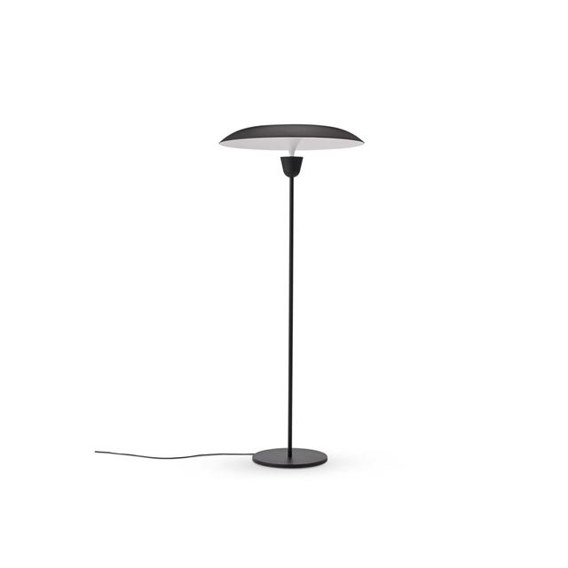 New Works Kantarell Golvlampa Ø55 Svart/ Vit