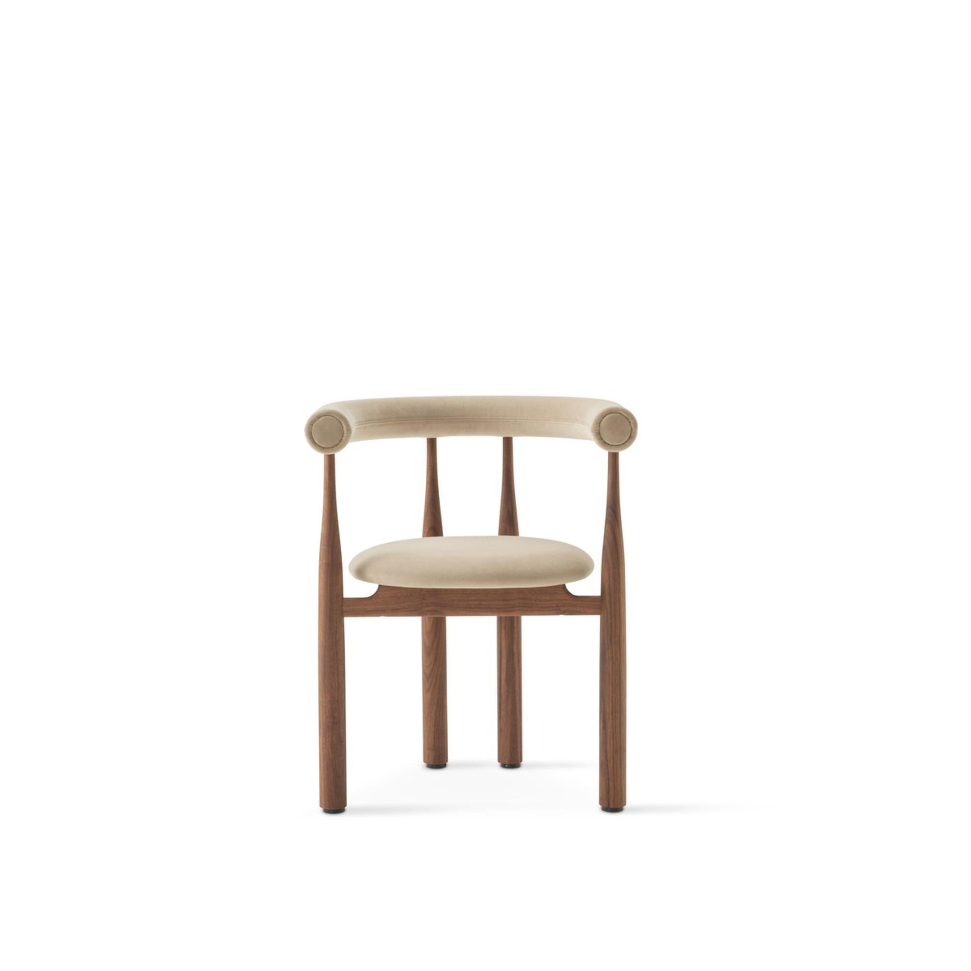 New Works Bukowski eetkamerstoel Walnoot/ Megan 26 Beige