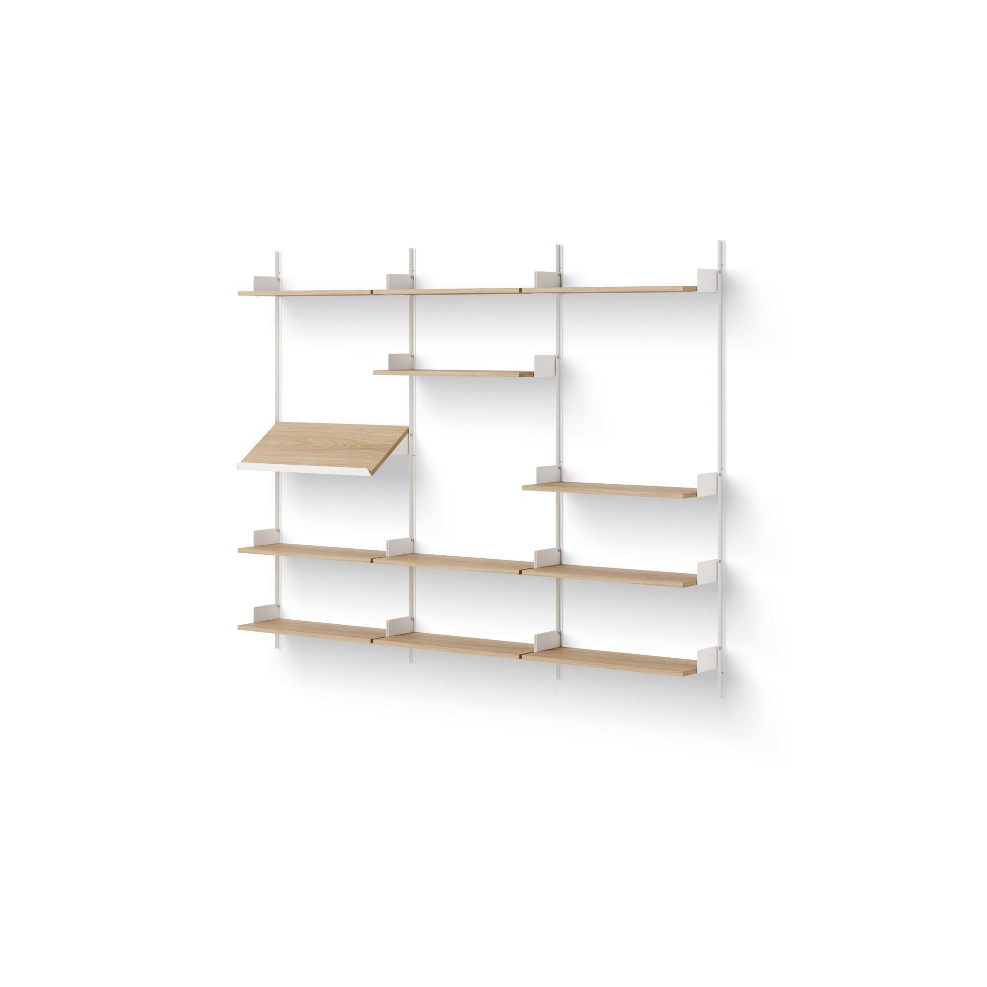 New Works Display Shelf 1900 Oak/ White