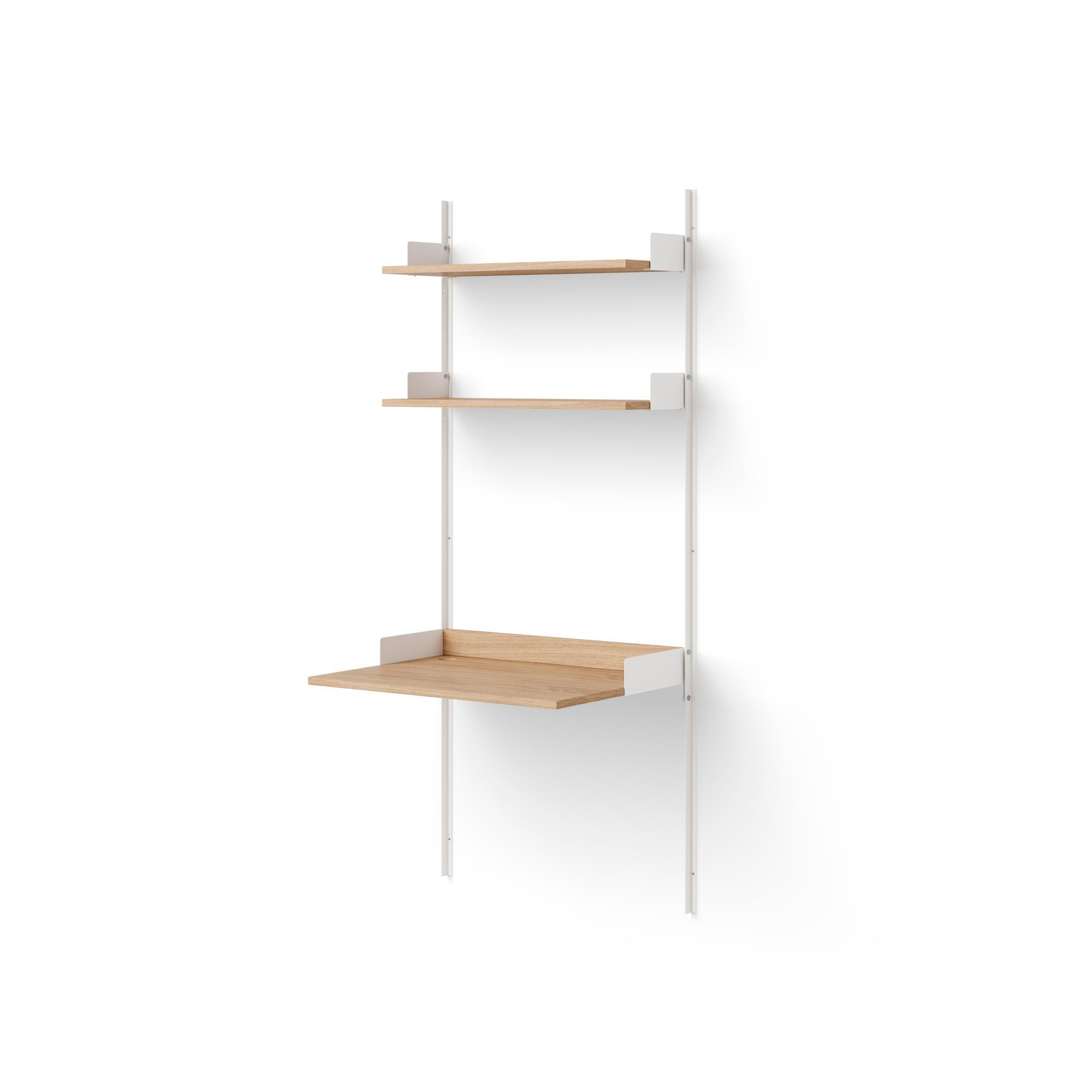 New Works Study Bookcase 1900 Oak/ White