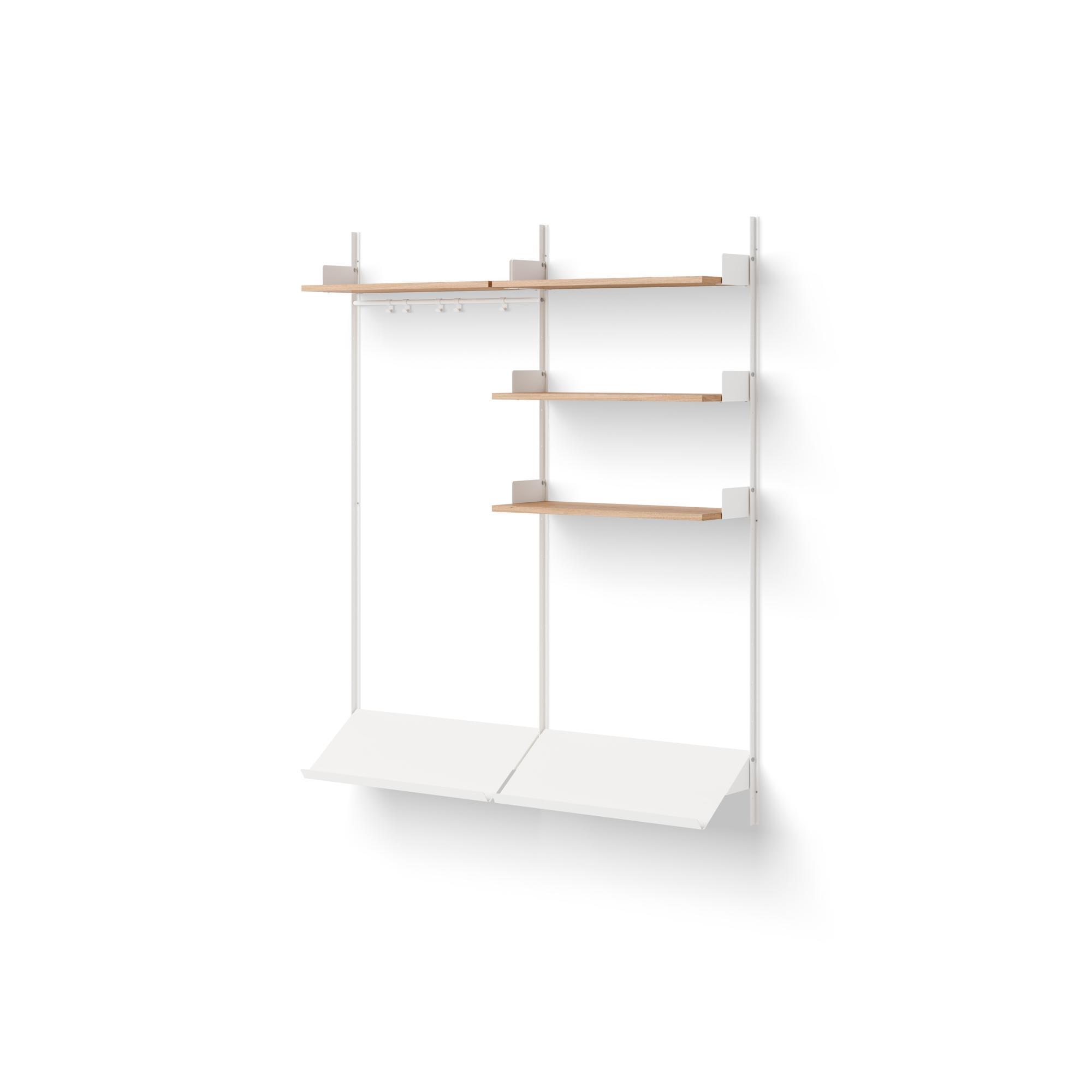 New Works Wardrobe Shelf 3 Oak/ White