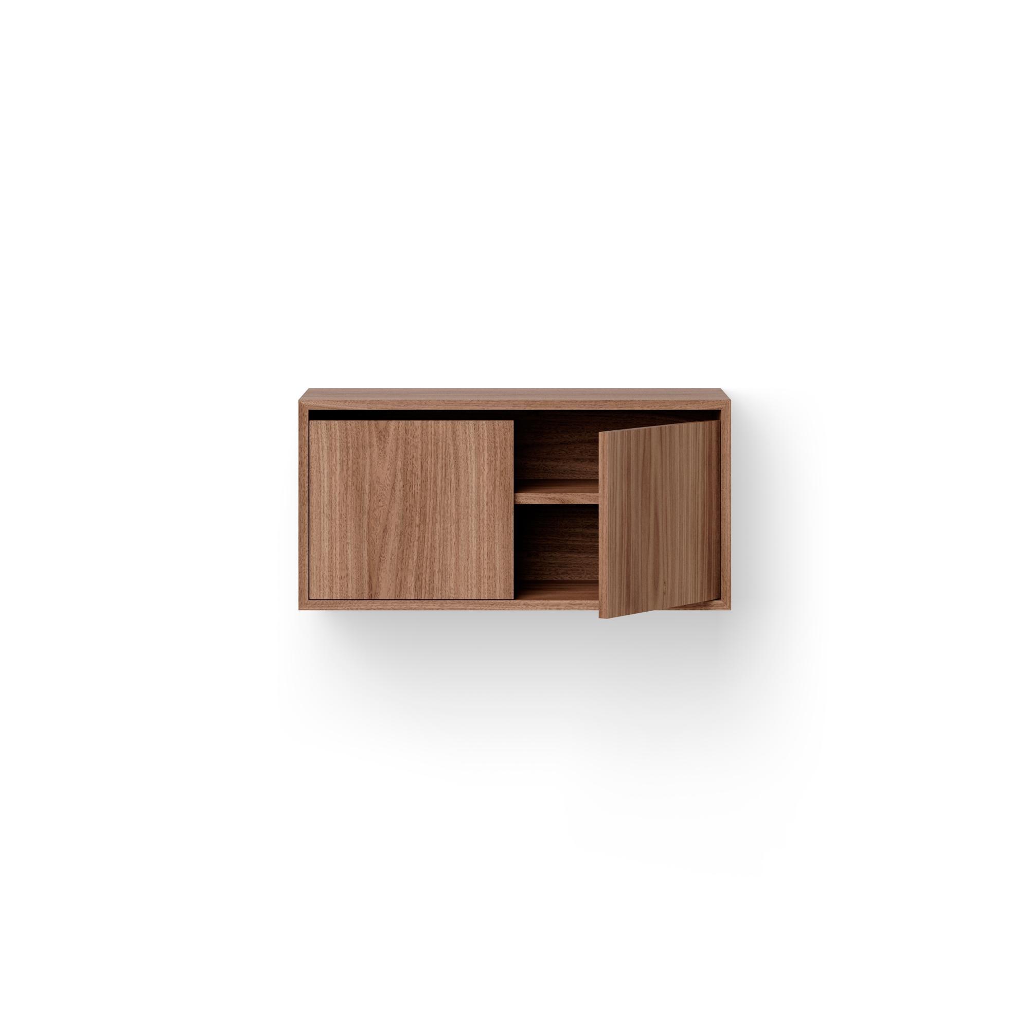 New Works Cabinet Bookcase Low With Doors Walnut