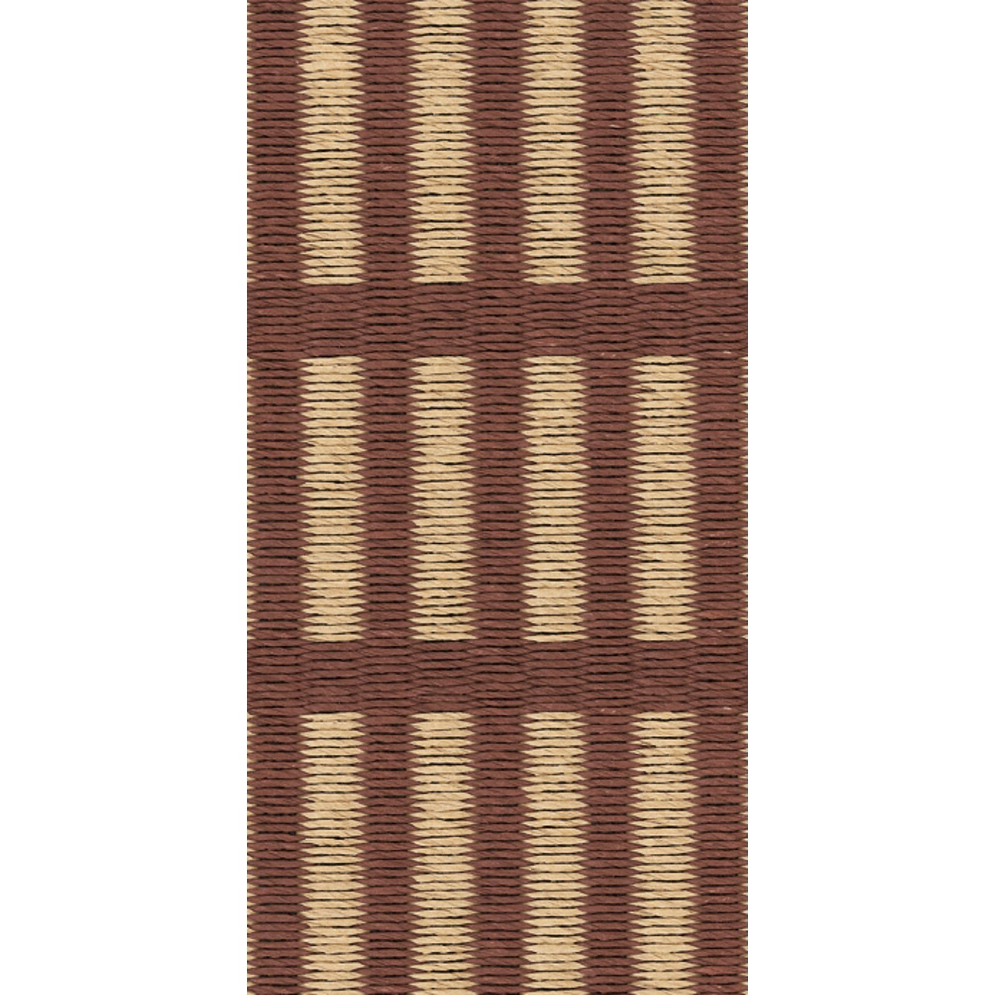 Tapis Woodnotes New York 170x240 fil de papier/ Brun rouge/naturel