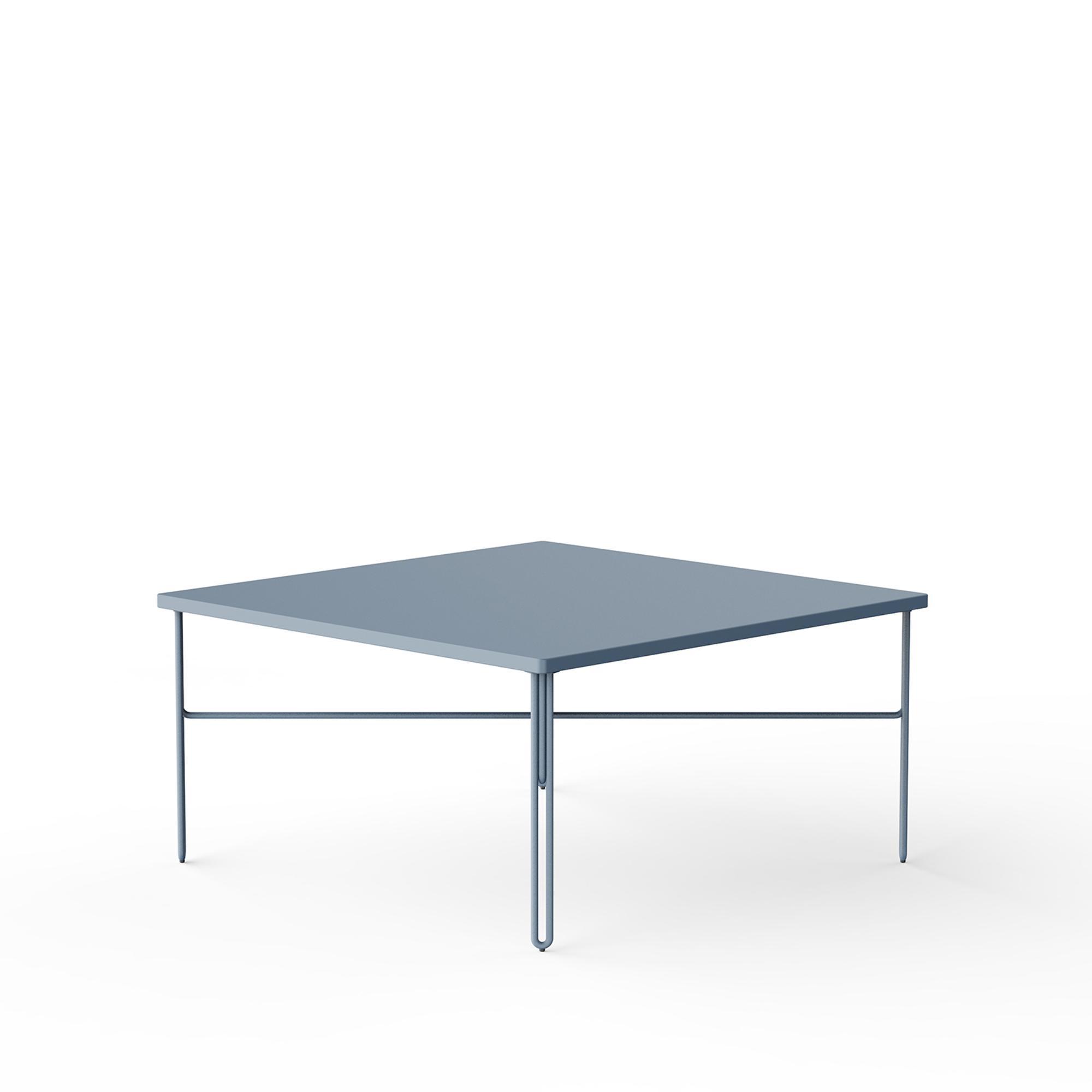 NINE Inline Salontafel 80x80 Blauw