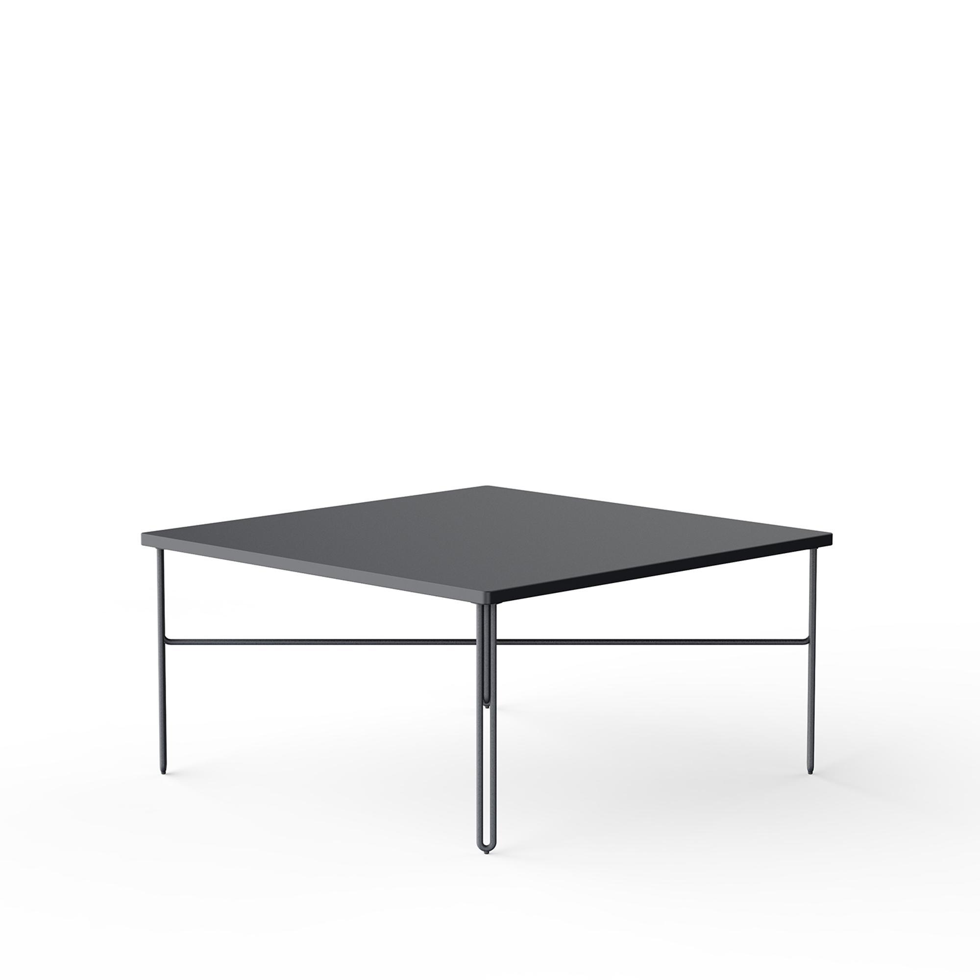 NINE Inline Salontafel 80x80 Donkergrijs