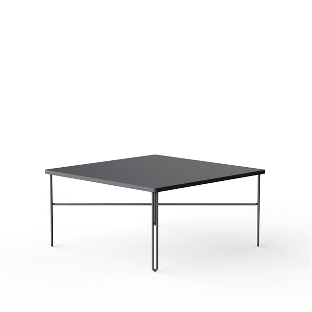 NINE Inline Sofabord 80x80 Mørkegrå