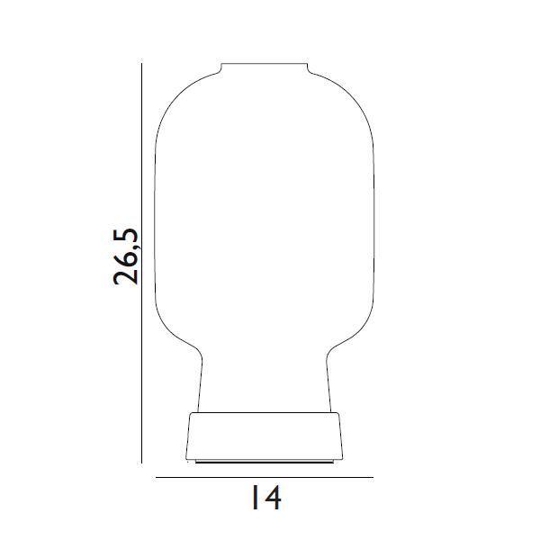 Normann Copenhagen Amp Bordlampe Stregtegning