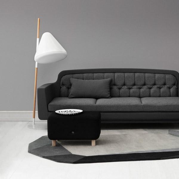 Norman Copenhagen Hello Gulvlampe Hvid Stemningsbillede