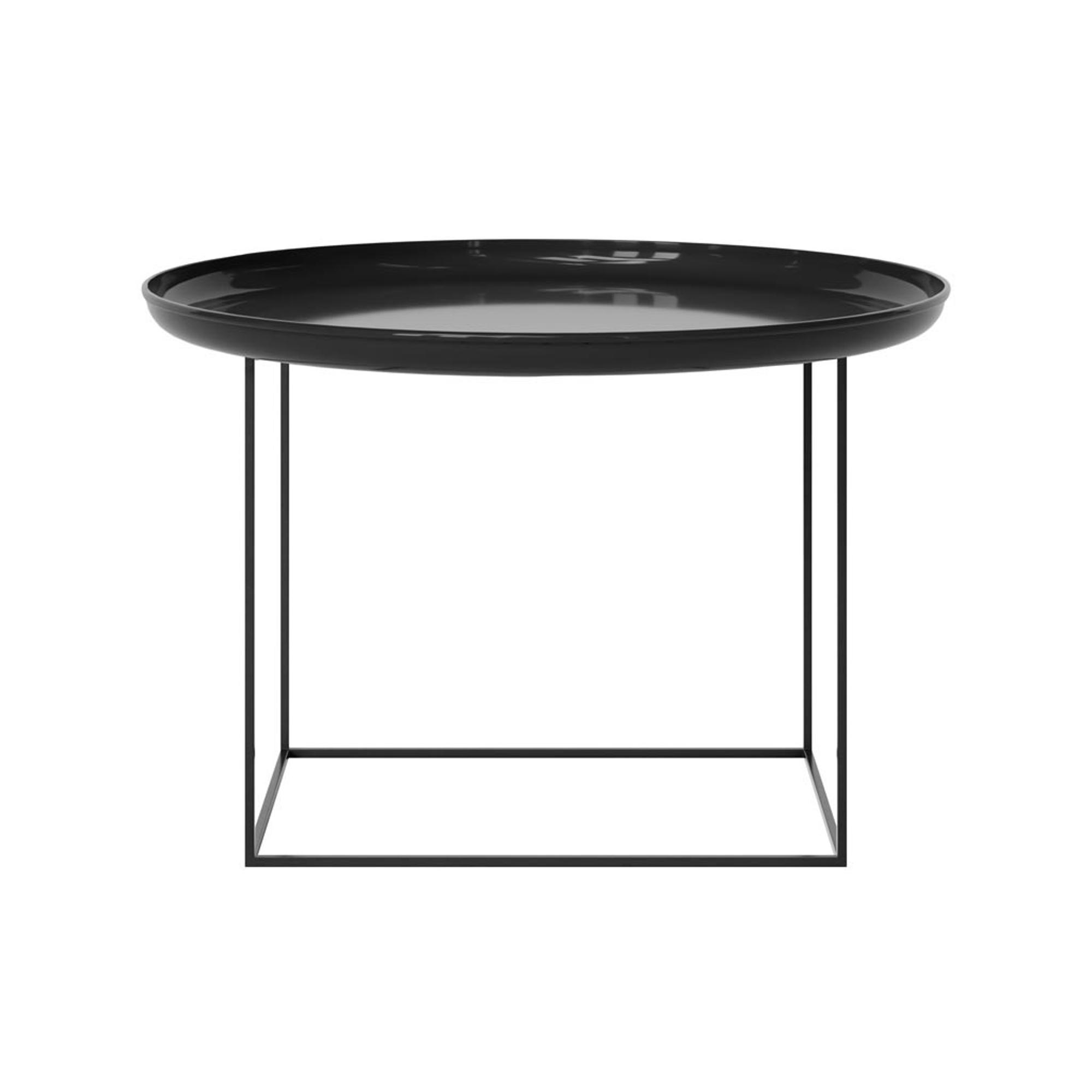 NORR11 Duke Coffee Table Medium Lacquered Obsidian