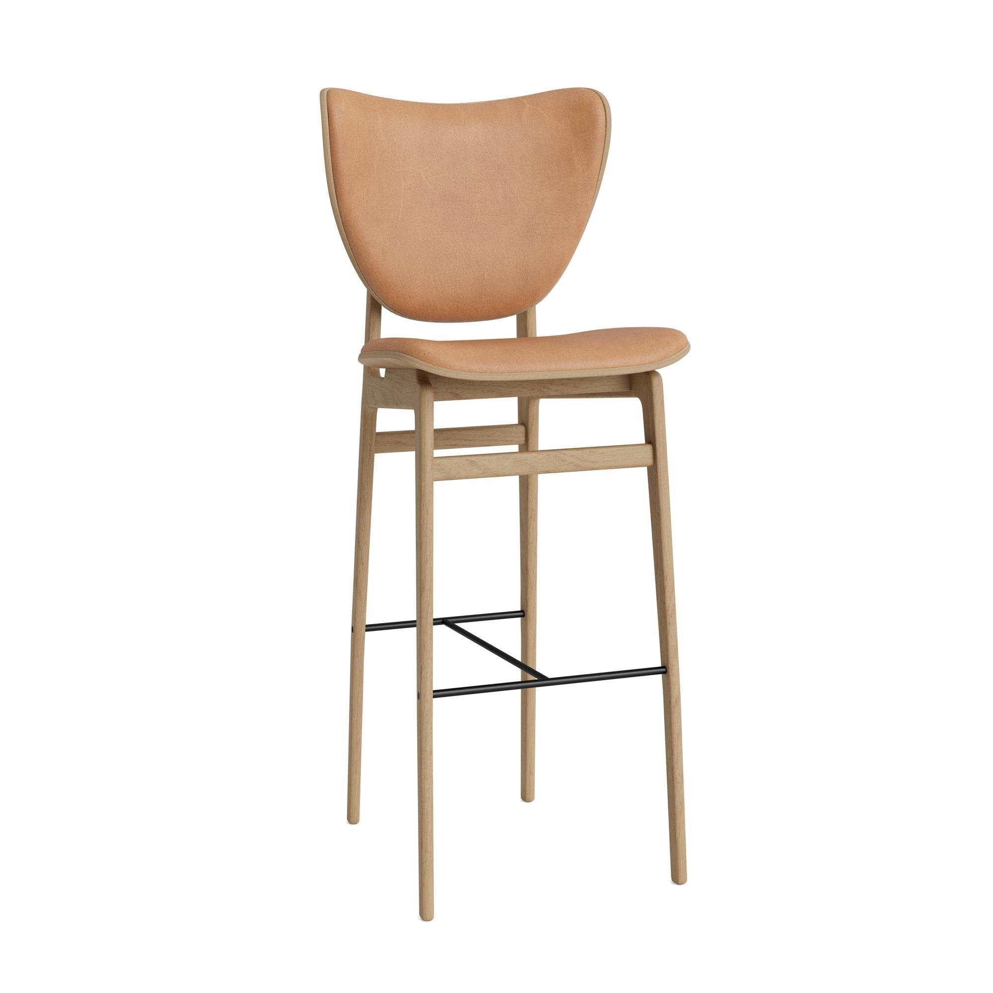 NORR11 Elephant Bar Stool H75 cm Oak/Camel 21004