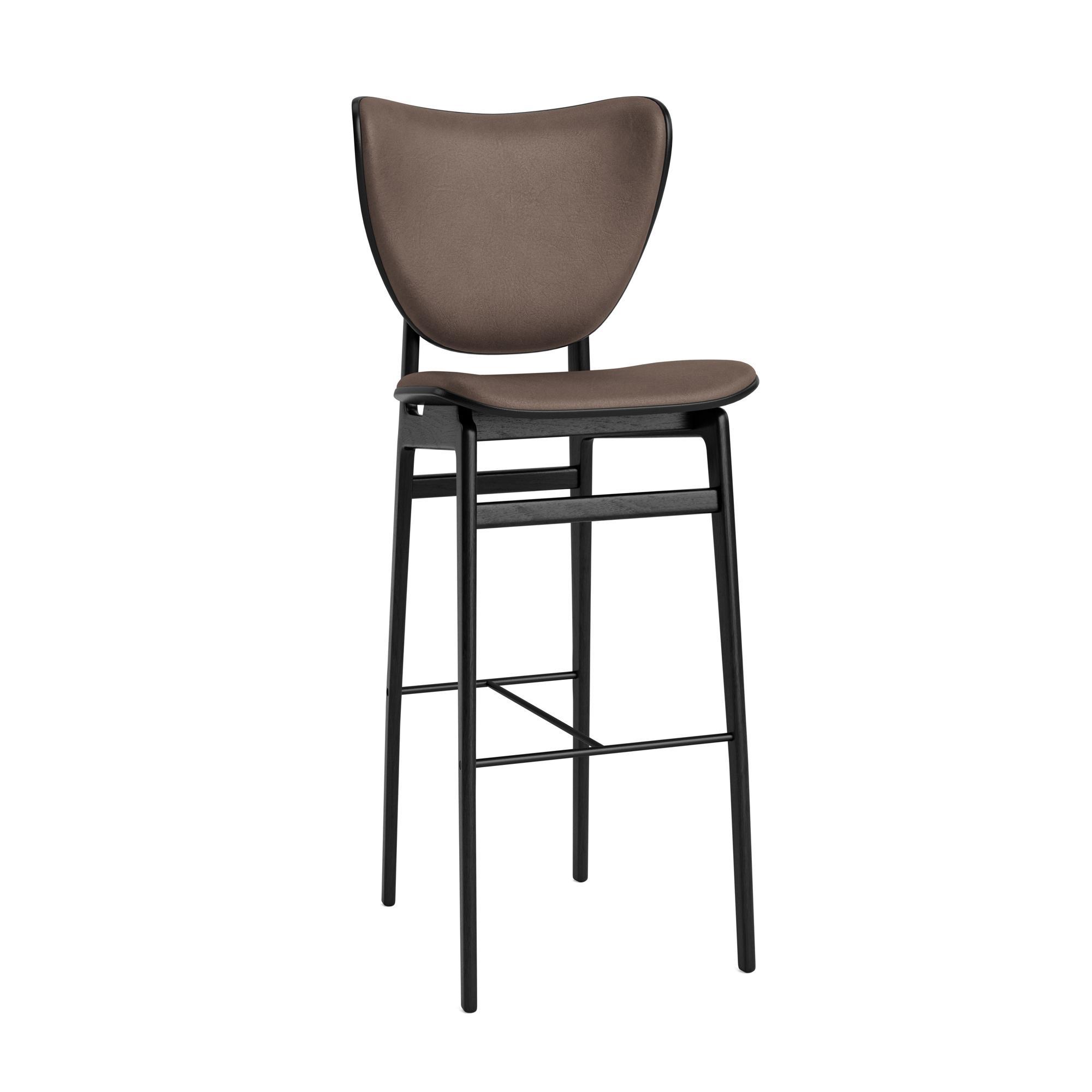 NORR11 Elephant Barstool K75 cm Musta/Tummanruskea 21001