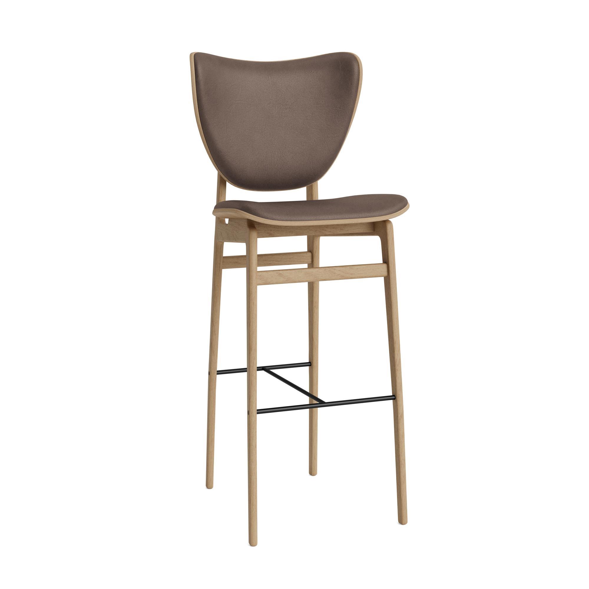 NORR11 Elephant Barstool H75 cm tammi/tummanruskea 21001