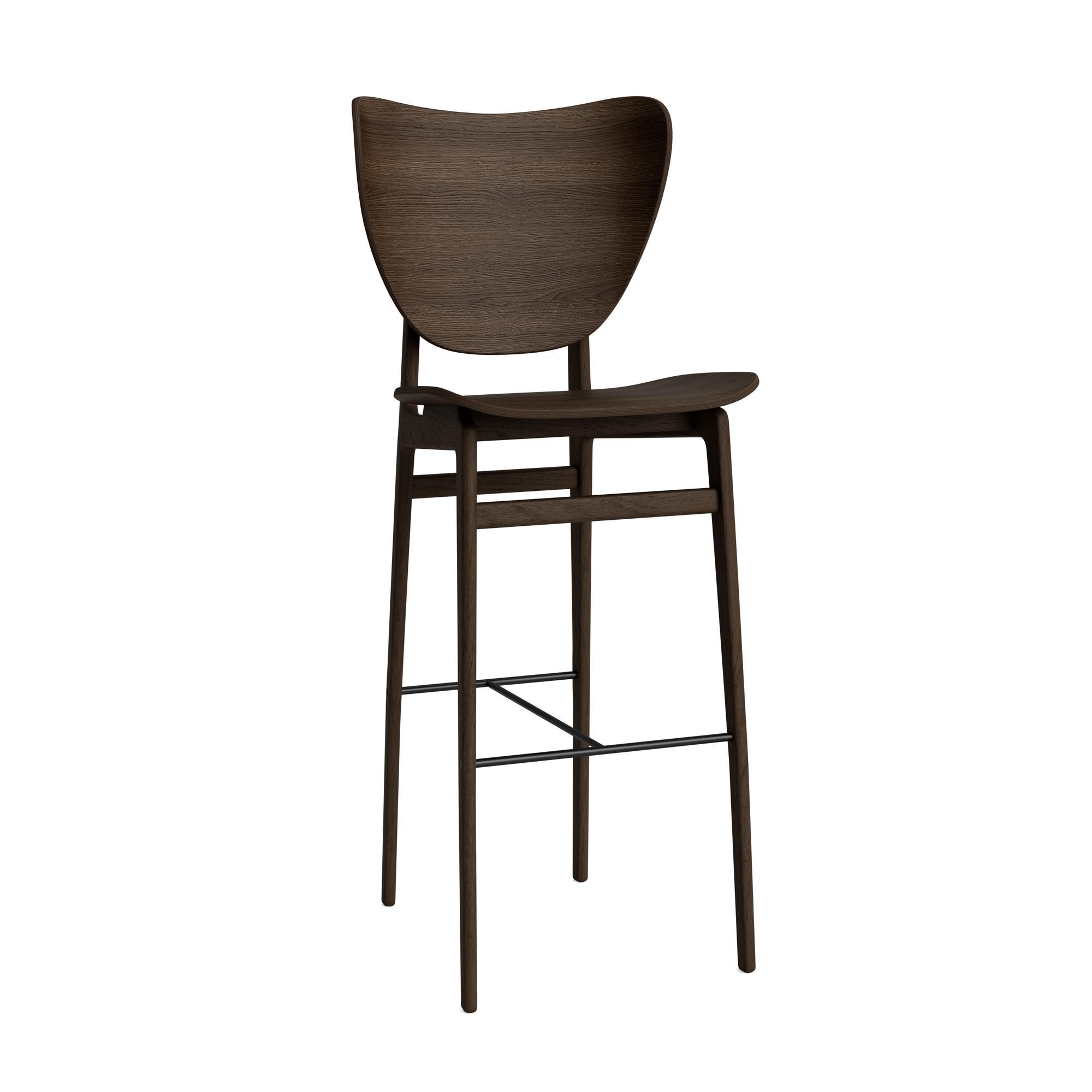 NORR11 Elephant Barstool H75 cm Dark Smoked Oak