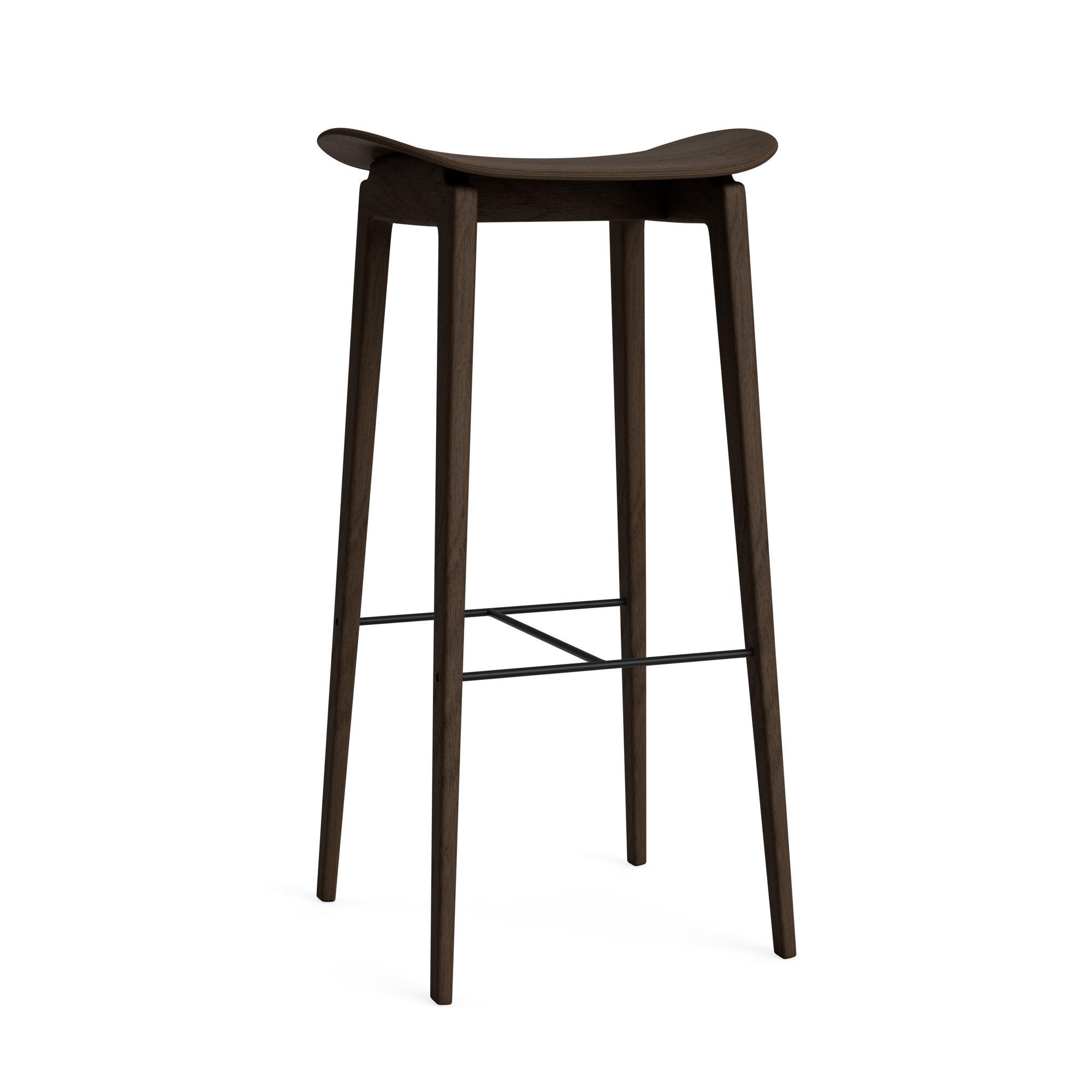 NORR11 NY11 Bar Stool H75 cm Dark Smoked Oak