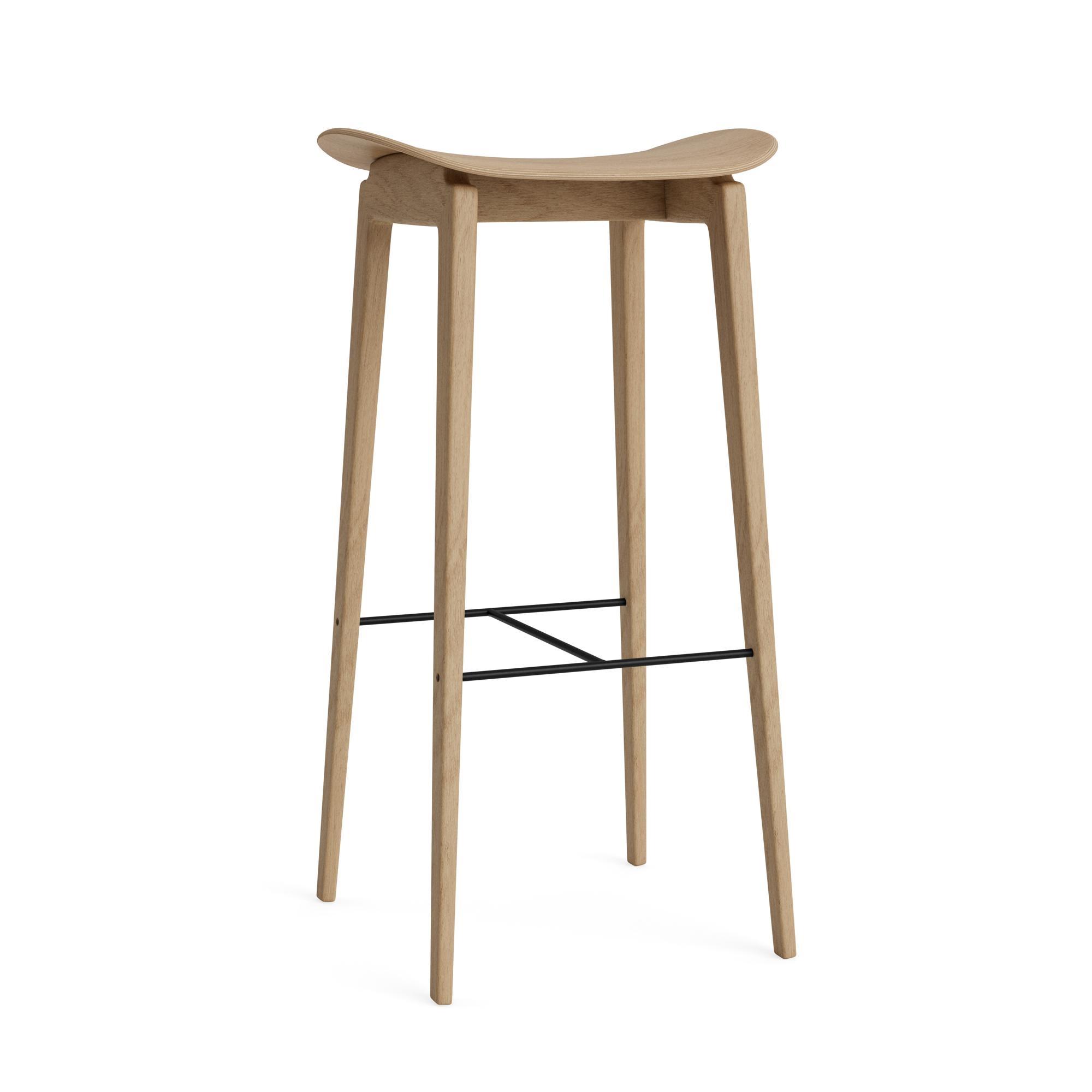 NORR11 NY11 Bar Stool H75 cm Oak Wood