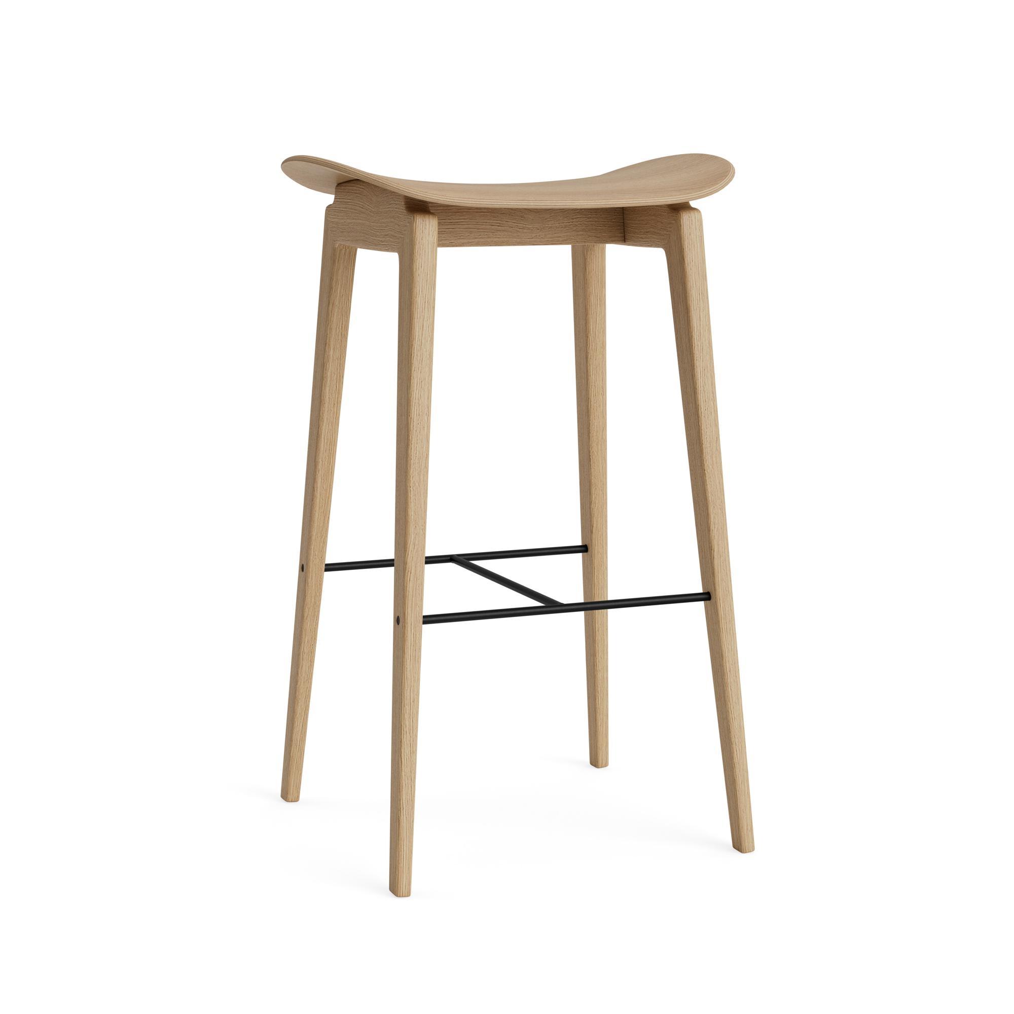 NORR11 NY11 Bar Stool H65 cm Oak Wood