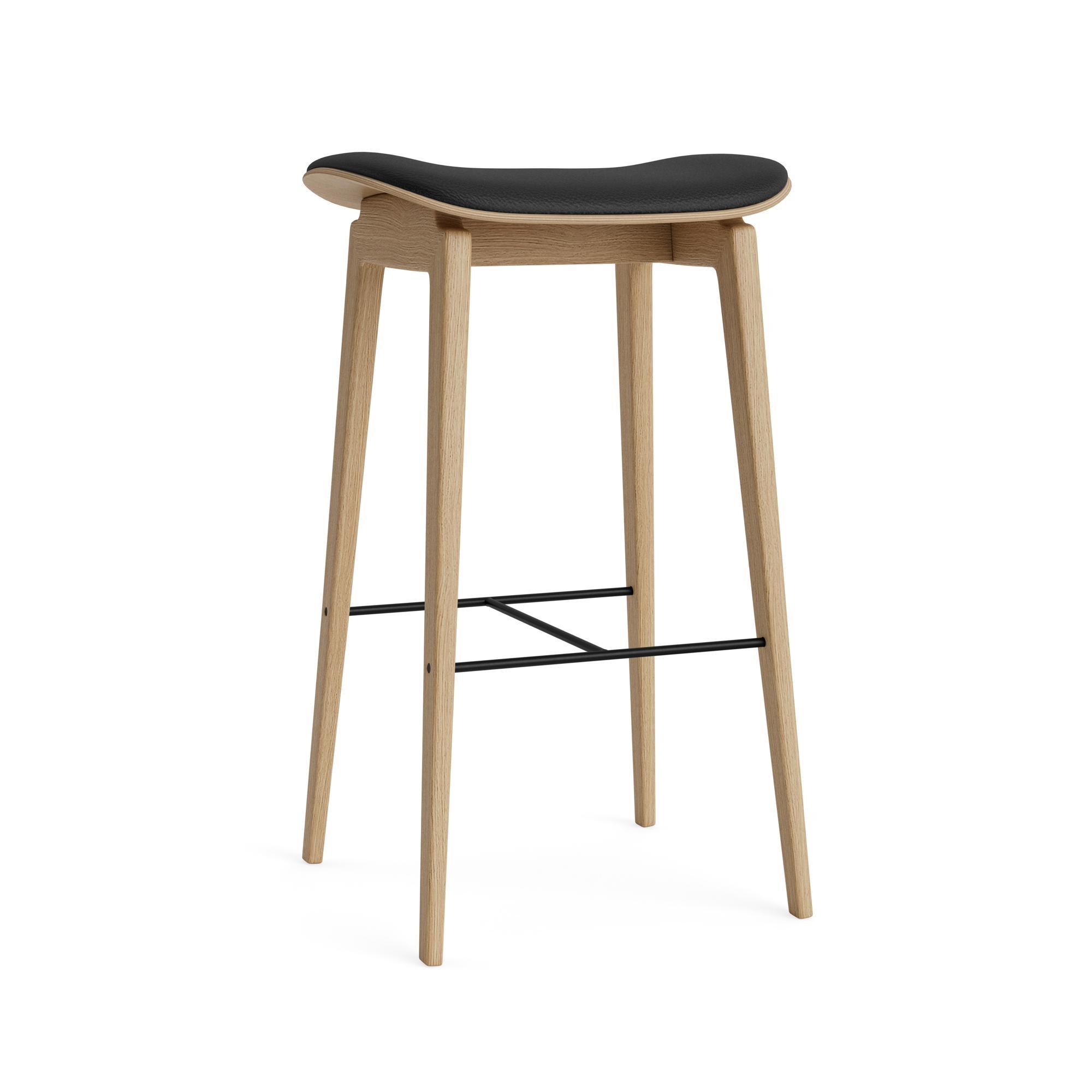 NORR11 NY11 Bar Stool H65 cm Oak/Black 41599