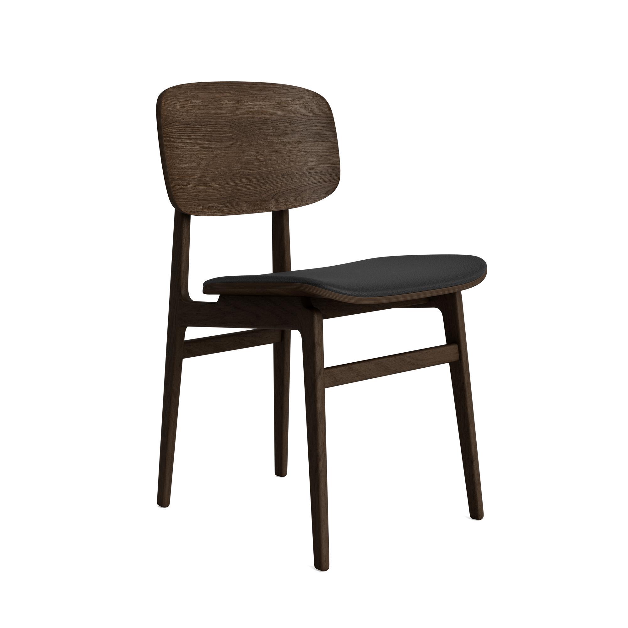 NORR11 NY11 Dining Chair Dark Smoked Oak/Black 41599