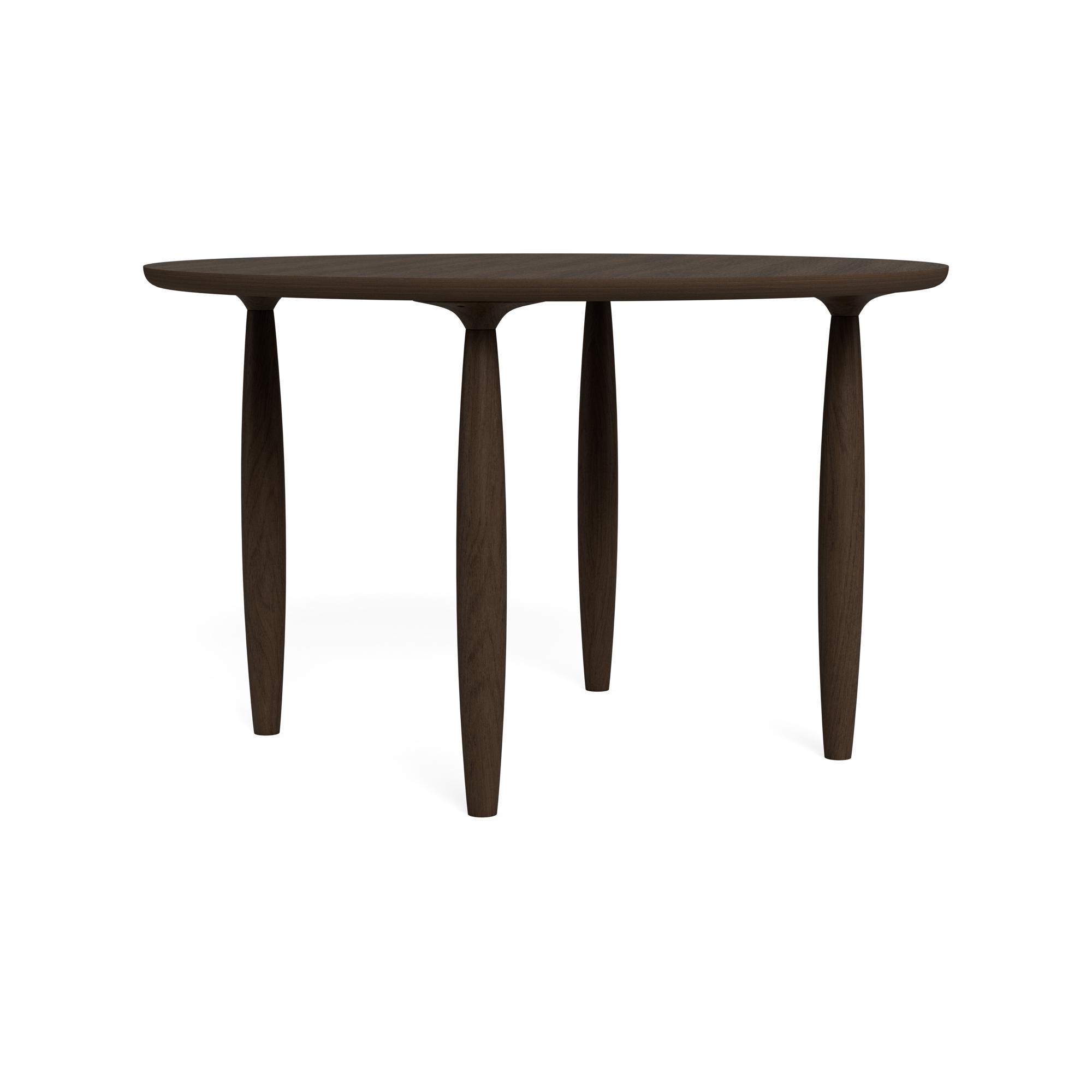 NORR11 Oku Round Dining Table Ø120 Dark Smoked Oak