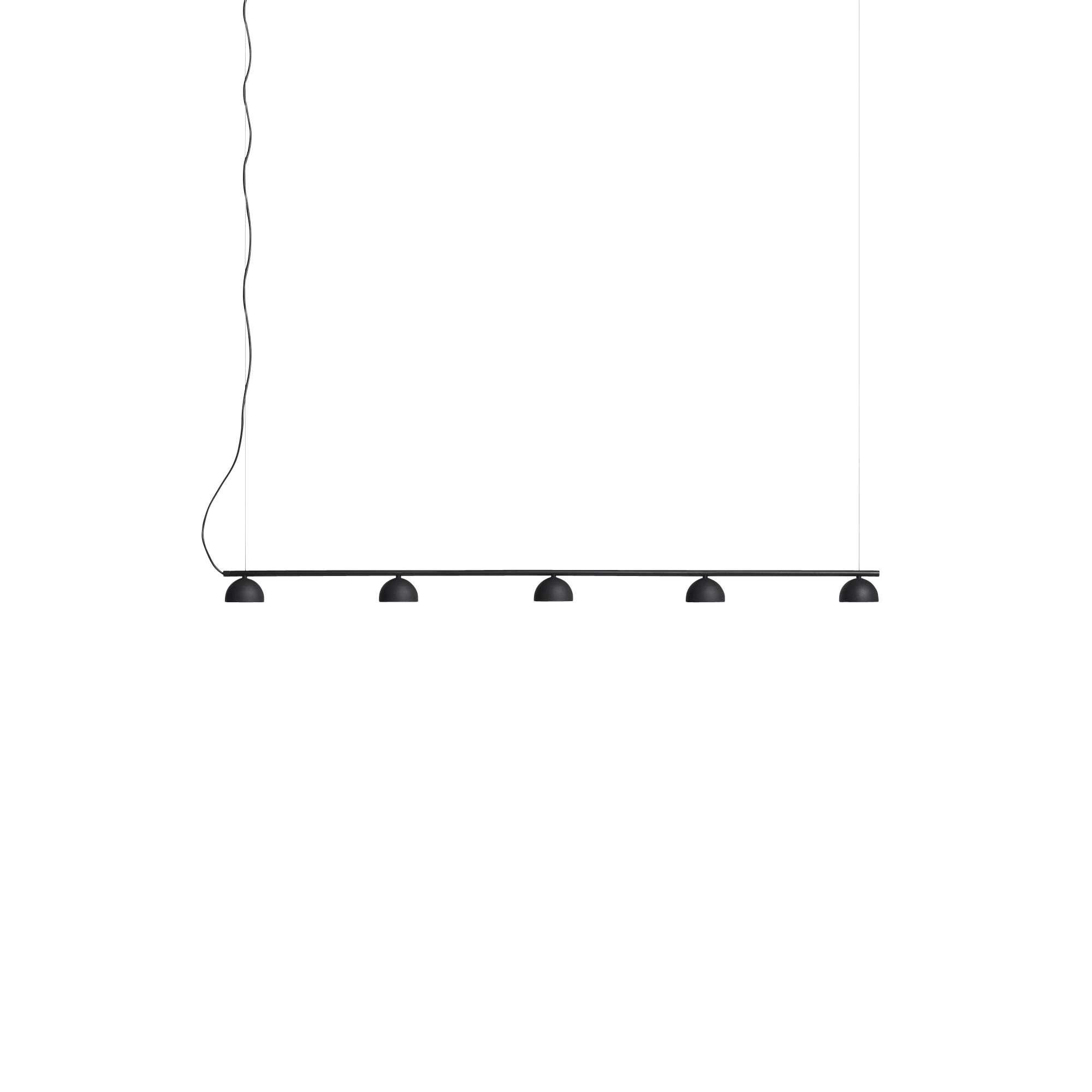 Northern Blush Rail 5 Pendant Matt Black