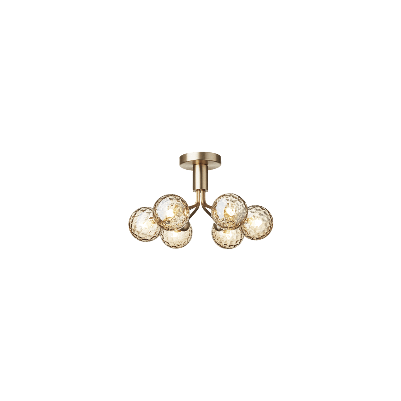 Nuura Apiales 6 Loftlampe Børstet Messing/Optic Gold