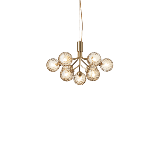 Nuura Apiales 9 Lysekrone Børstet Messing/optic Gold