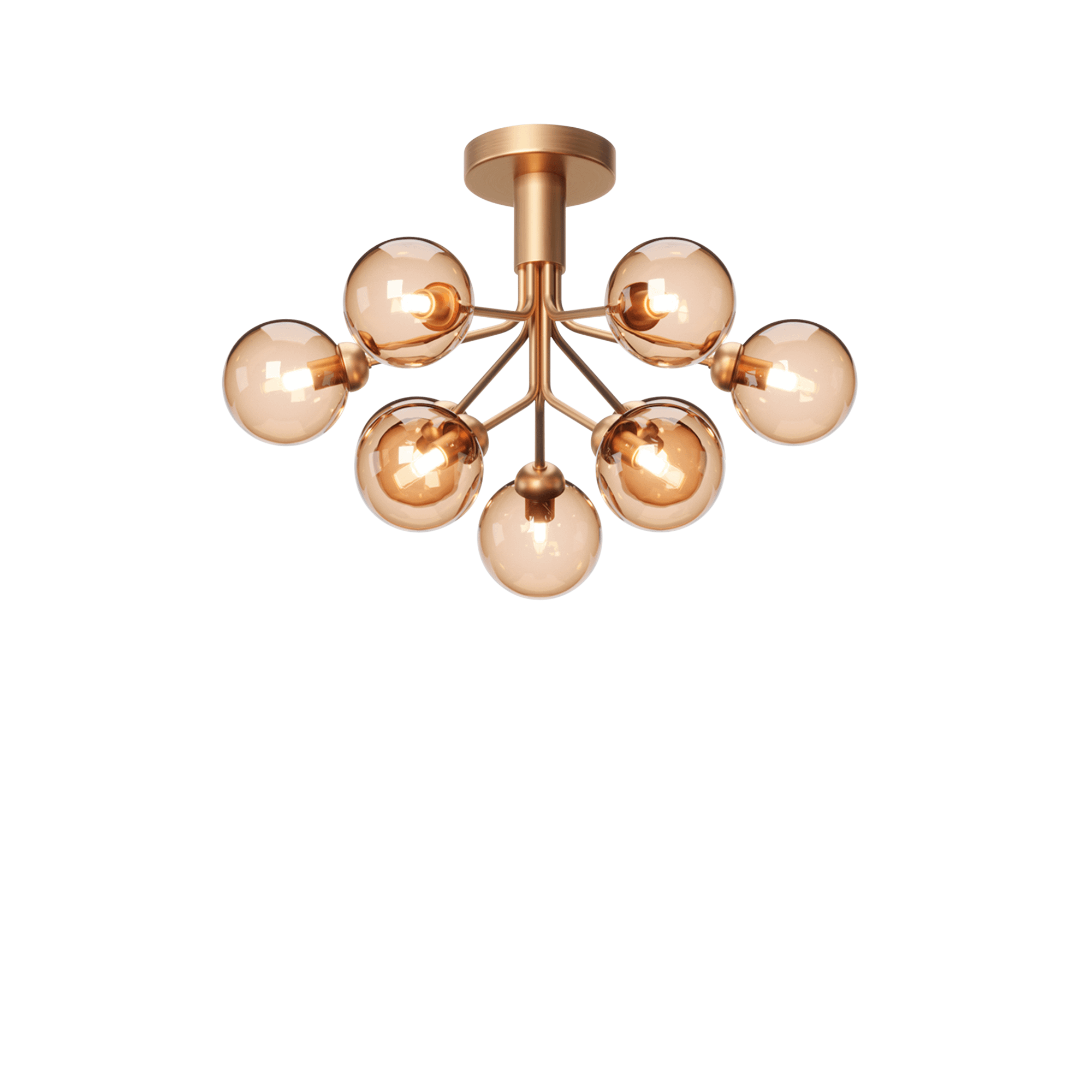 Nuura Apiales 9 Ceiling Light Brushed Brass & Gold