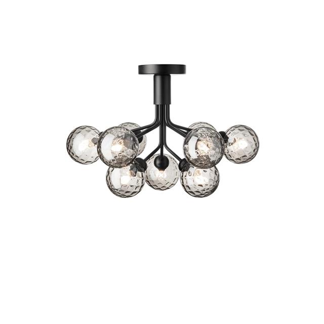 Nuura Apiales 9 Ceiling plafondlamp, zwart/grijs