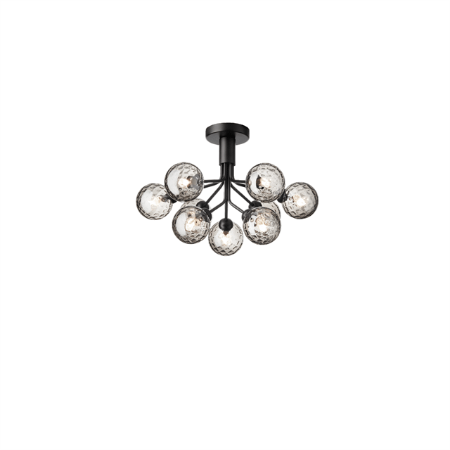 Nuura Apiales 9 Loftlampe Satin Sort/optic Smoke